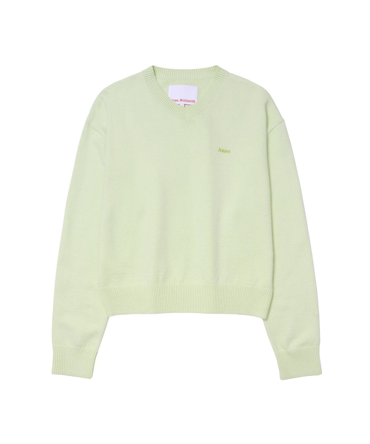 아메스 월드와이드(AMES-WORLDWIDE) BASIC V NECK KNIT GREEN