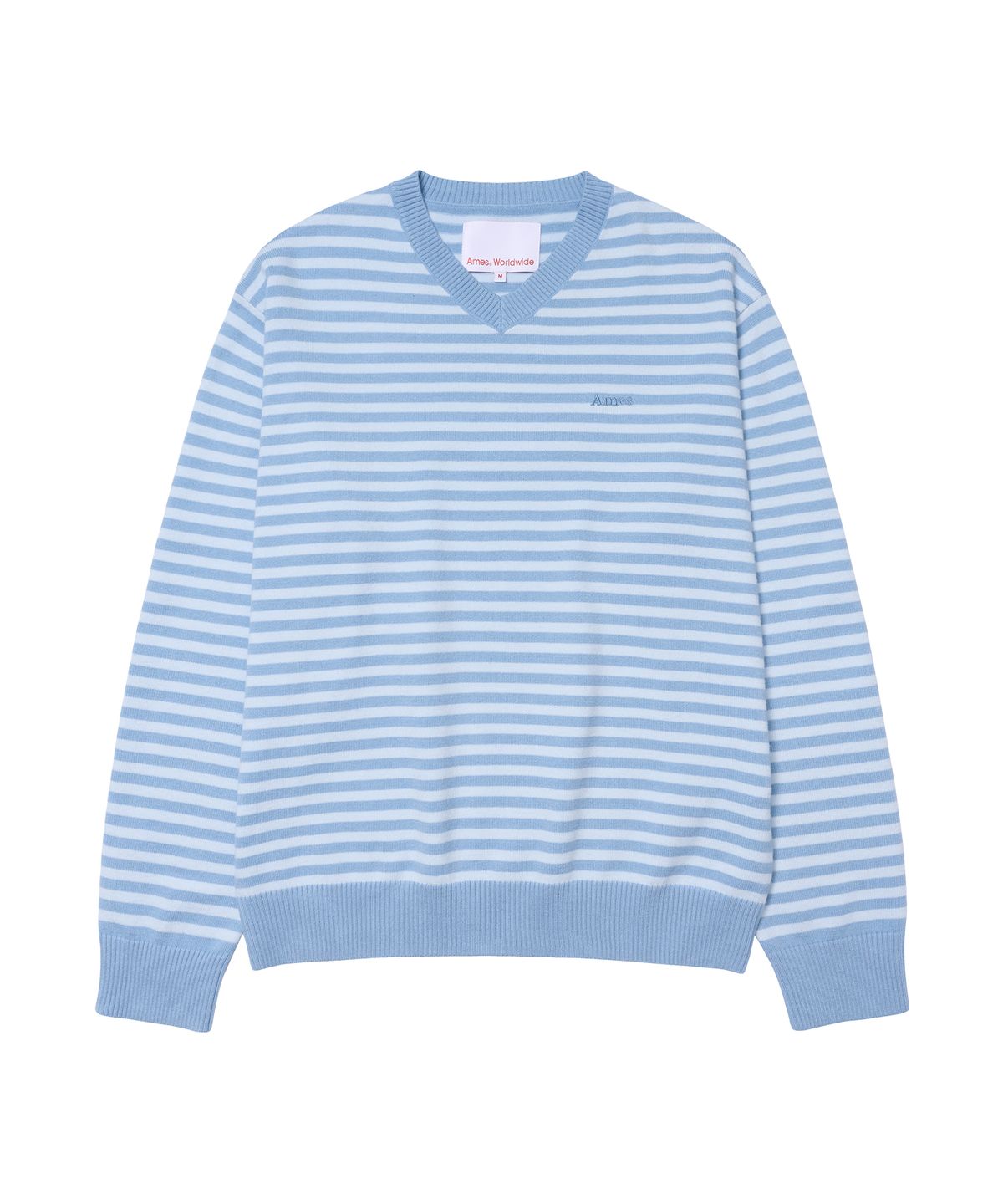 아메스 월드와이드(AMES-WORLDWIDE) BASIC V NECK KNIT LIGHT BLUE