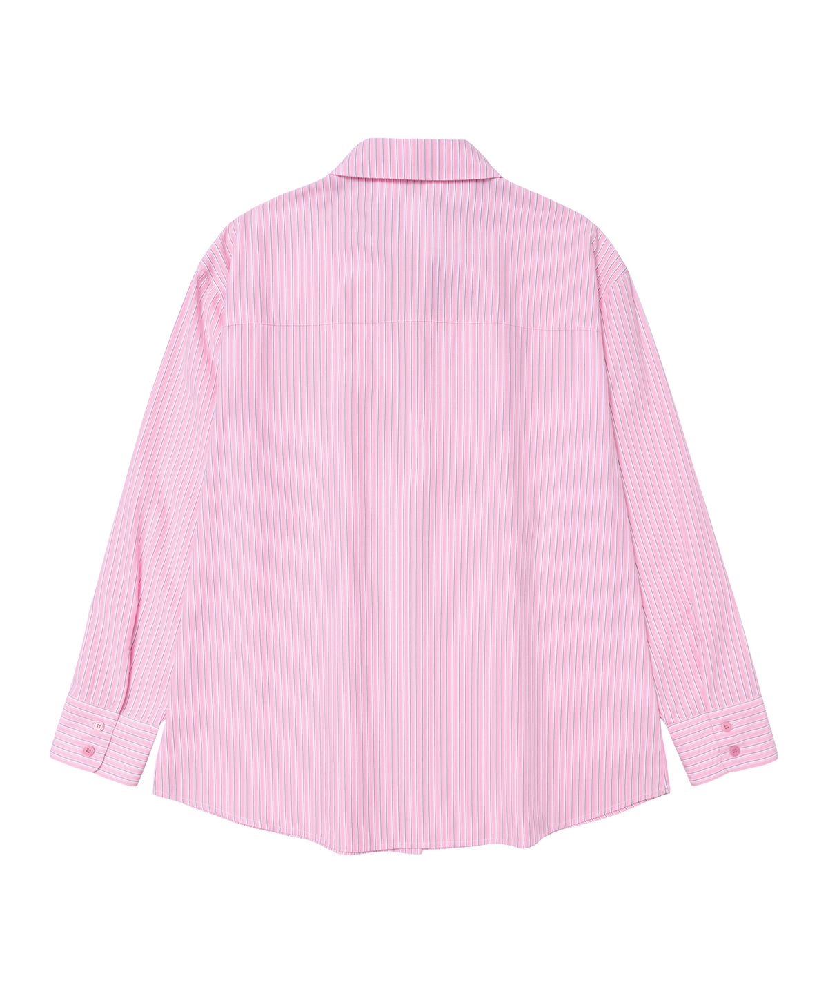 아메스 월드와이드(AMES-WORLDWIDE) OVER FIT STRIPE SHIRTS PINK