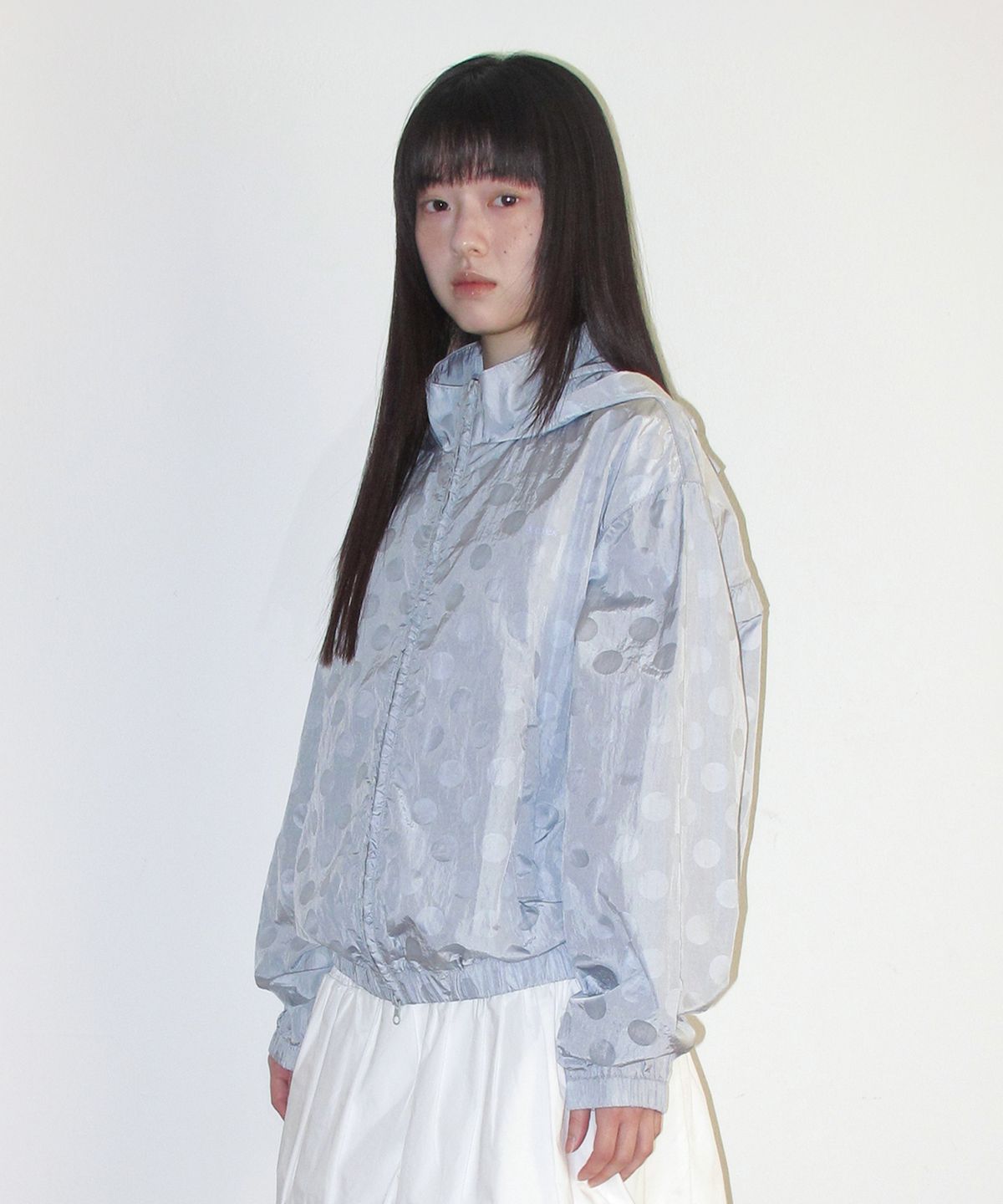 아메스 월드와이드(AMES-WORLDWIDE) GLOSSY DOT WINDBREAKER BLUE