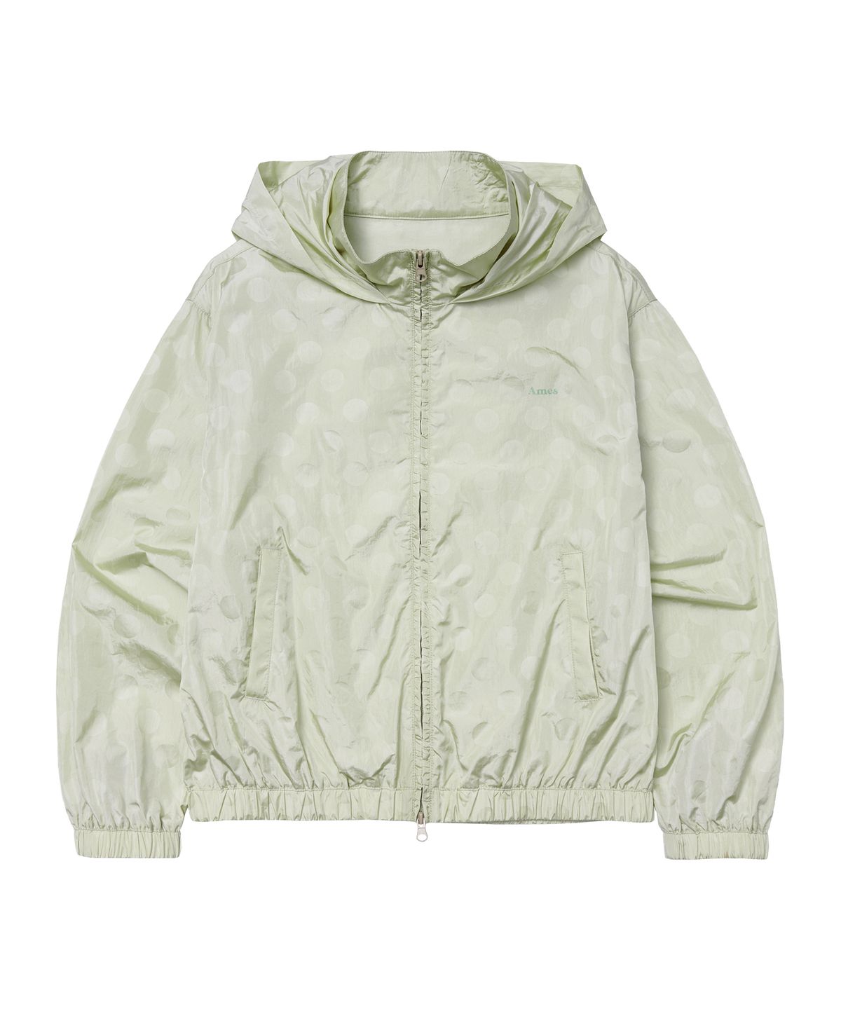 아메스 월드와이드(AMES-WORLDWIDE) GLOSSY DOT WINDBREAKER GREEN