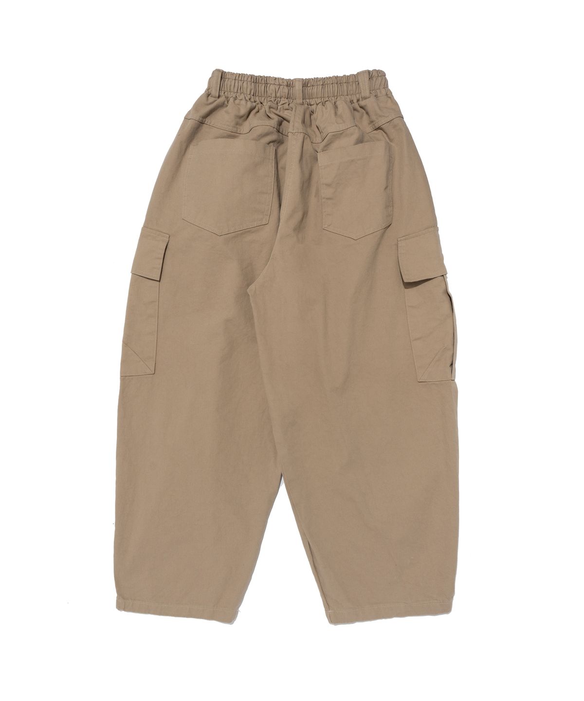 카고브로스(CARGOBROS) 워시드 코튼 커브드 빅카고 팬츠 (베이지)