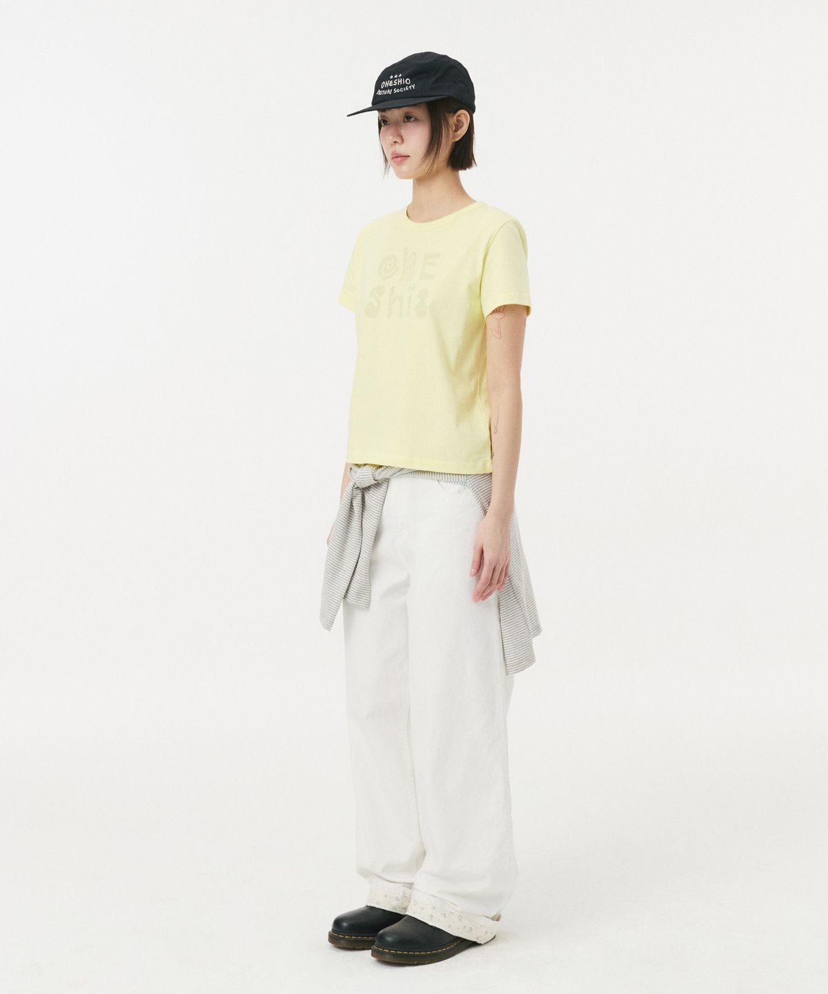 오헤시오(OHESHIO) SOCIETY LOGO NYLON CAMP CAP, BLACK