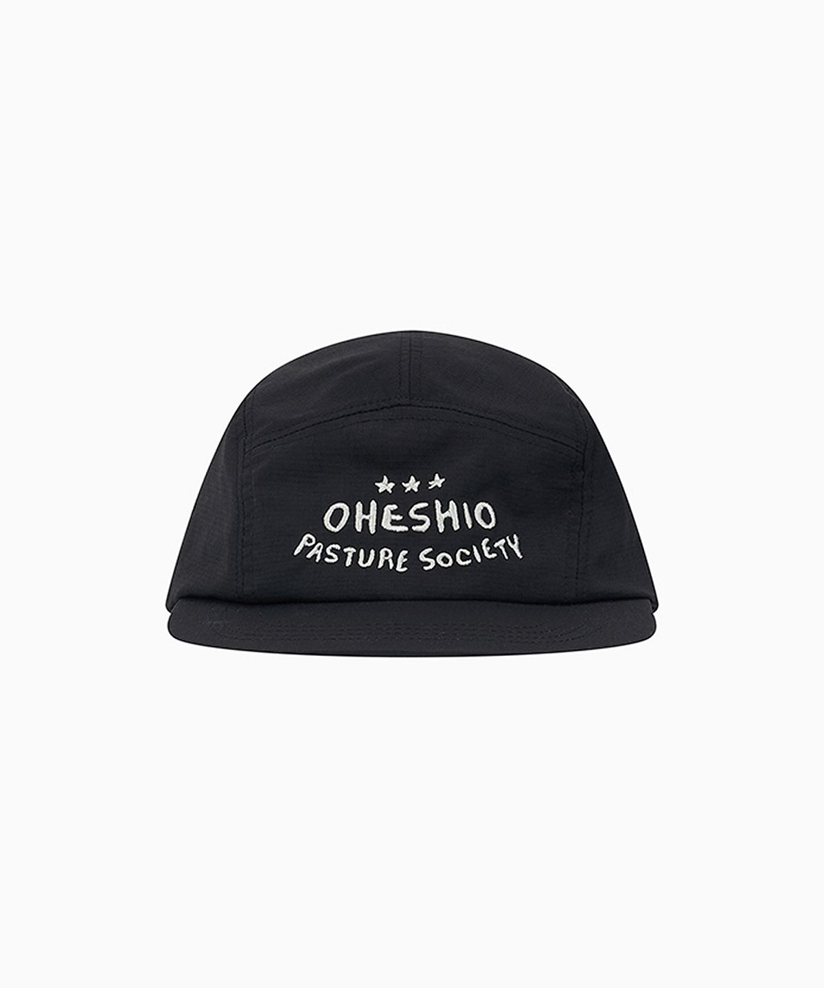오헤시오(OHESHIO) SOCIETY LOGO NYLON CAMP CAP, BLACK