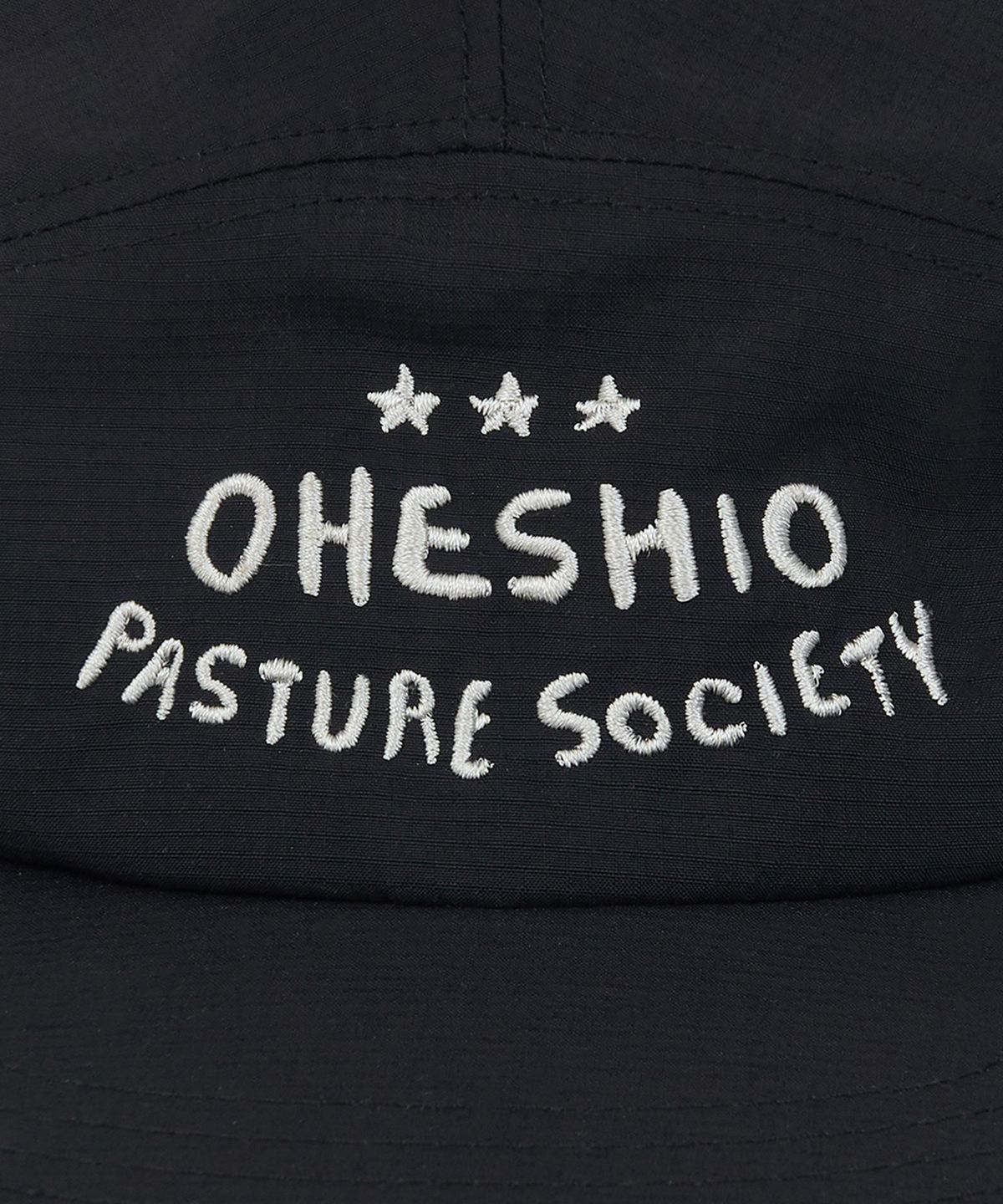 오헤시오(OHESHIO) SOCIETY LOGO NYLON CAMP CAP, BLACK