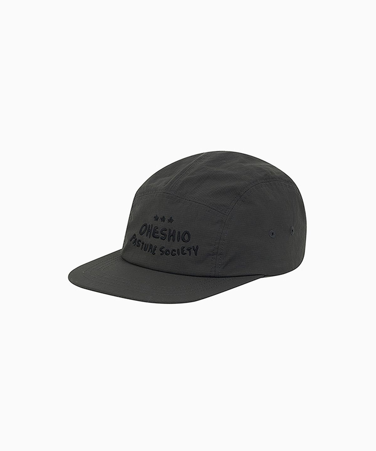 오헤시오(OHESHIO) SOCIETY LOGO NYLON CAMP CAP, CHARCOAL