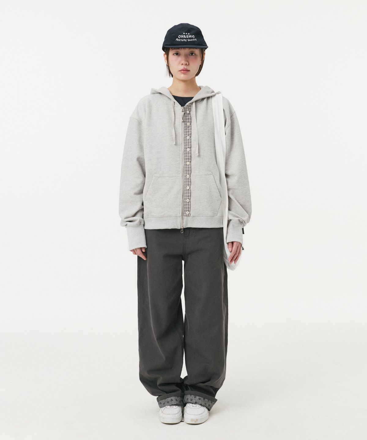 오헤시오(OHESHIO) SOCIETY LOGO NYLON CAMP CAP, NAVY