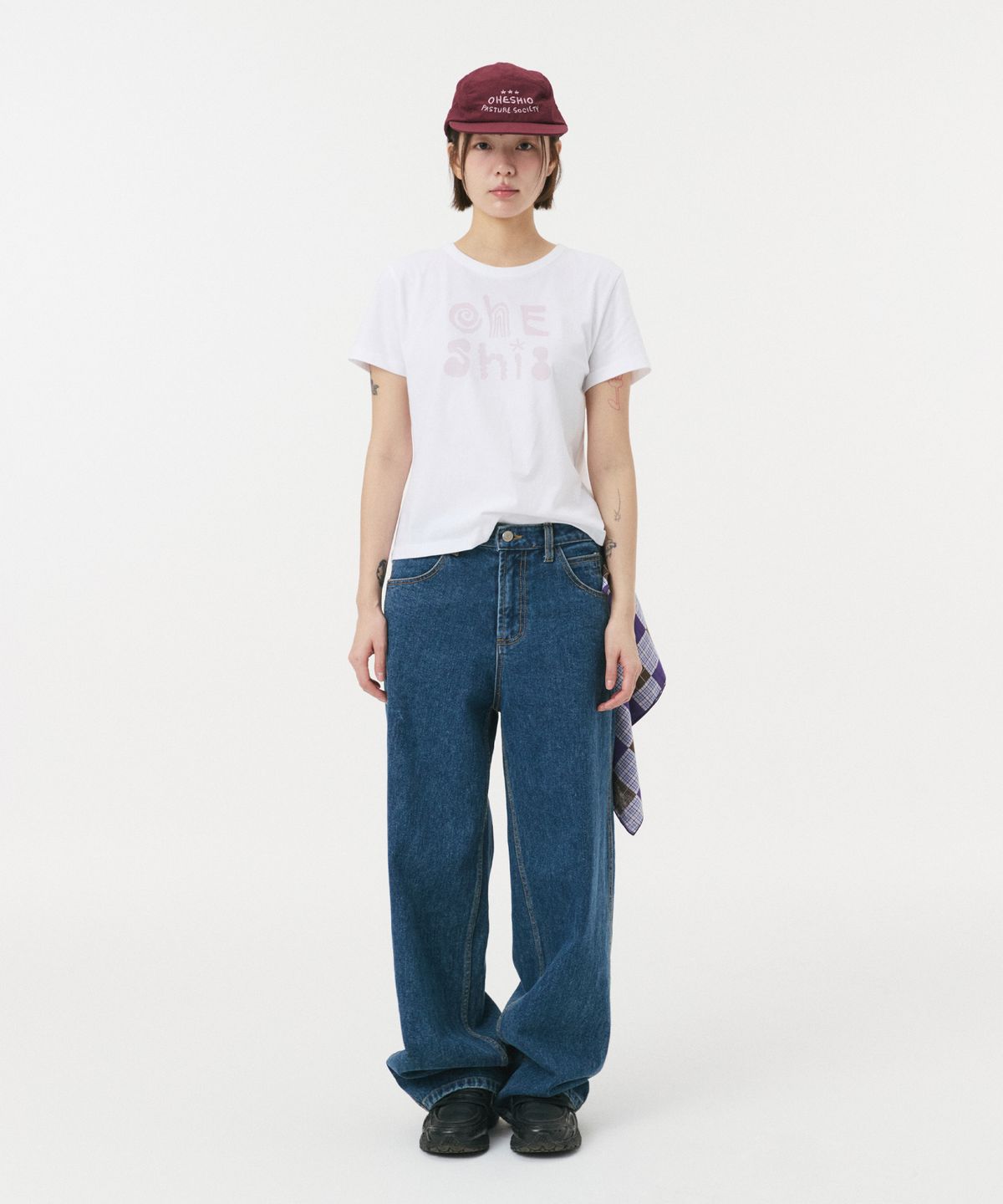 오헤시오(OHESHIO) SOCIETY LOGO NYLON CAMP CAP, RED