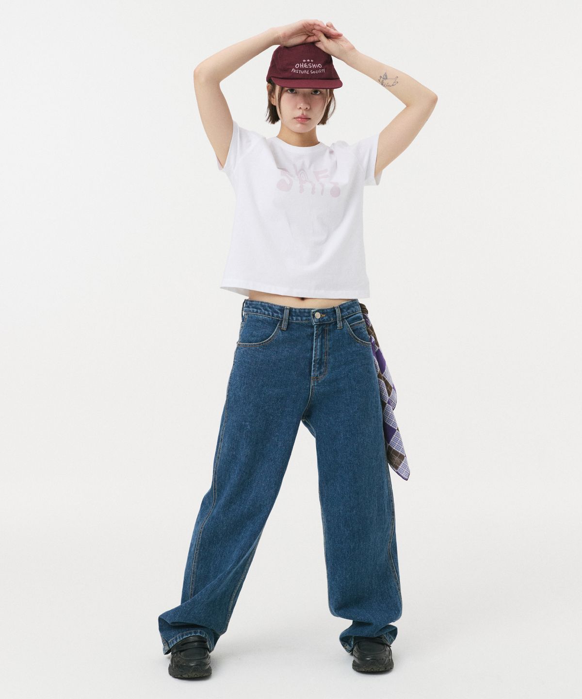 오헤시오(OHESHIO) SOCIETY LOGO NYLON CAMP CAP, RED