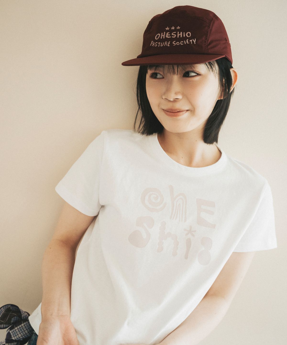 오헤시오(OHESHIO) SOCIETY LOGO NYLON CAMP CAP, RED