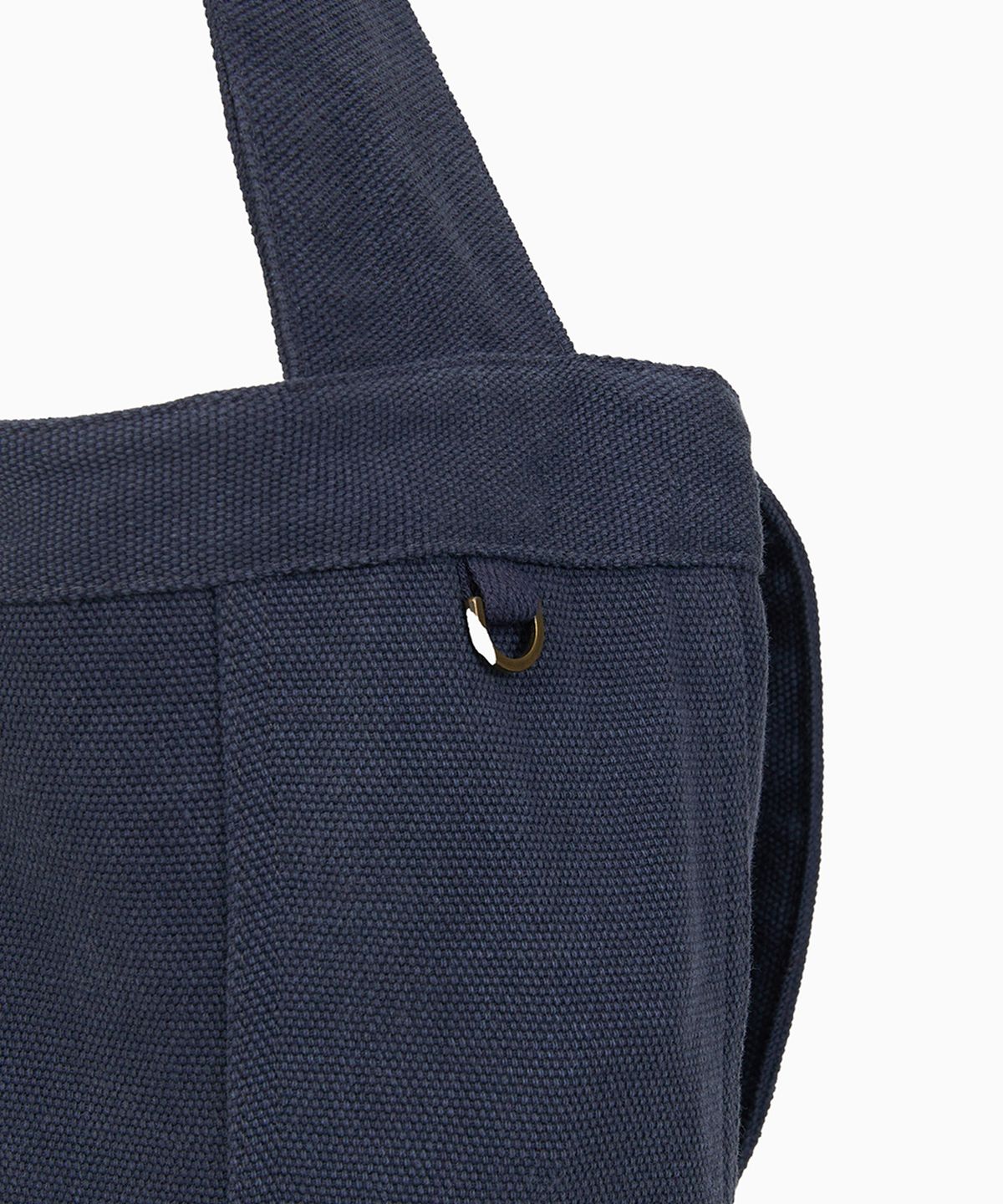오헤시오(OHESHIO) VINTAGE COTTON LOGO MAIL BAG, NAVY