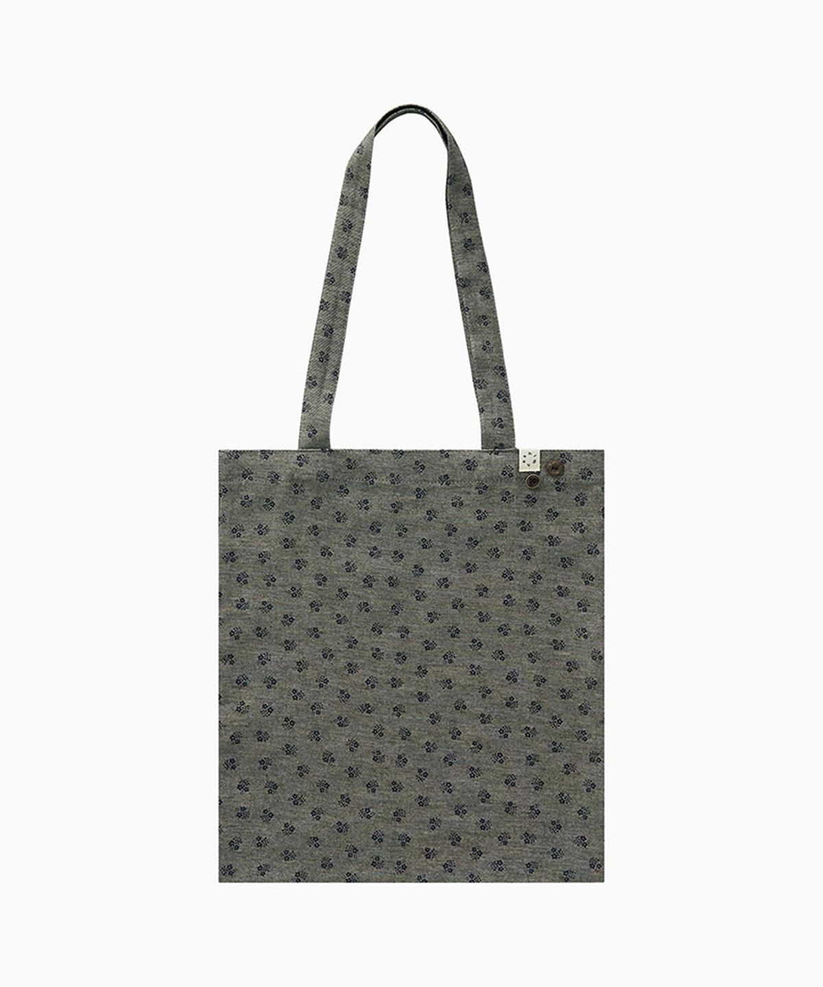 오헤시오(OHESHIO) FLORAL COTTON ECO BAG, KHAKI