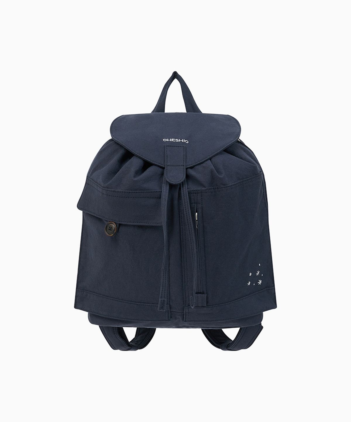 오헤시오(OHESHIO) DUAL POCKET BACKPACK, NAVY