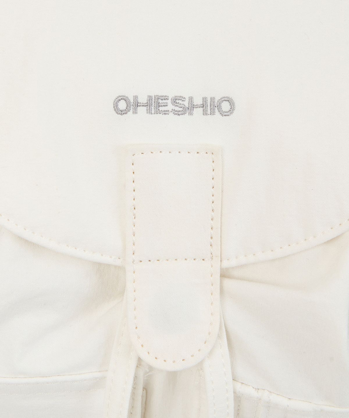 오헤시오(OHESHIO) DUAL POCKET BACKPACK, WHITE