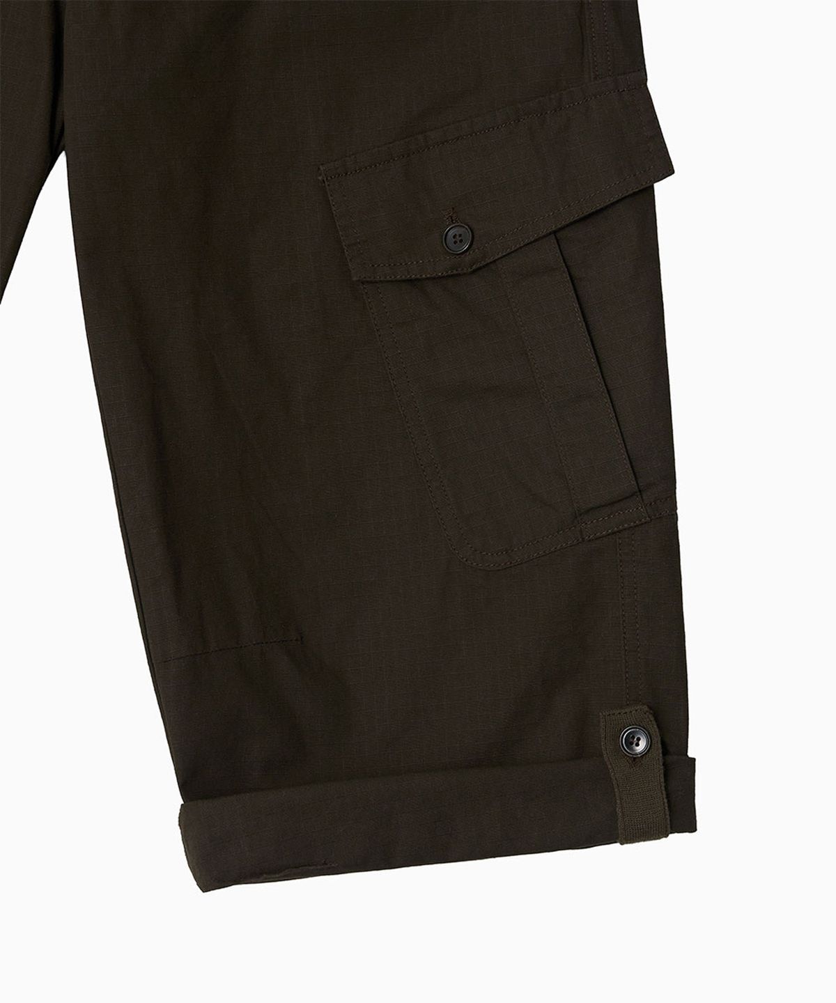 오헤시오(OHESHIO) CARGO POCKET ROLL-UP PANTS, BROWN