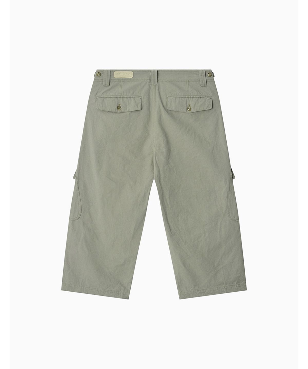 오헤시오(OHESHIO) CARGO POCKET ROLL-UP PANTS, KHAKI