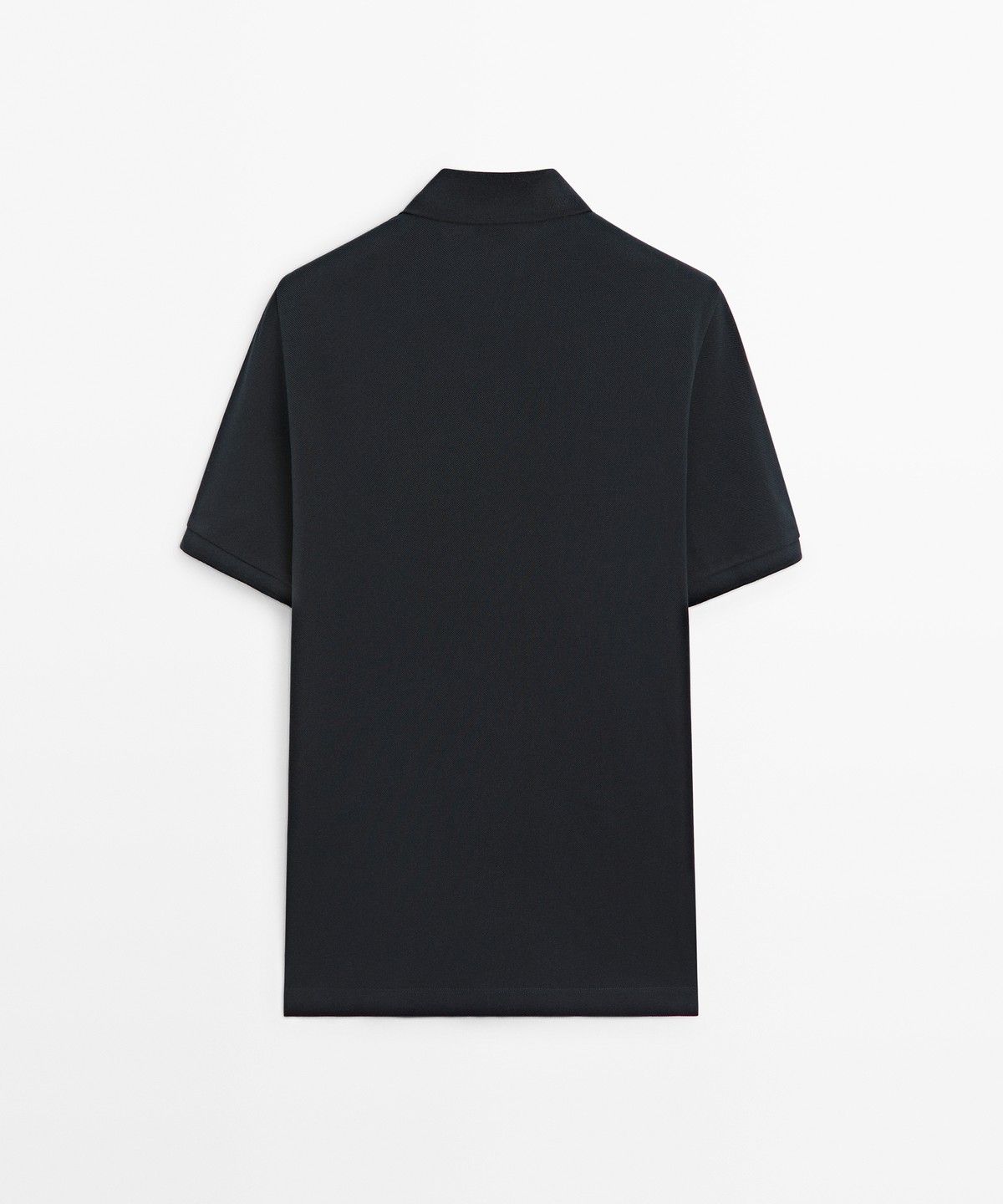 마시모두띠(MASSIMO DUTTI) 마이크로 텍스처드 코튼 피케 폴로 셔츠