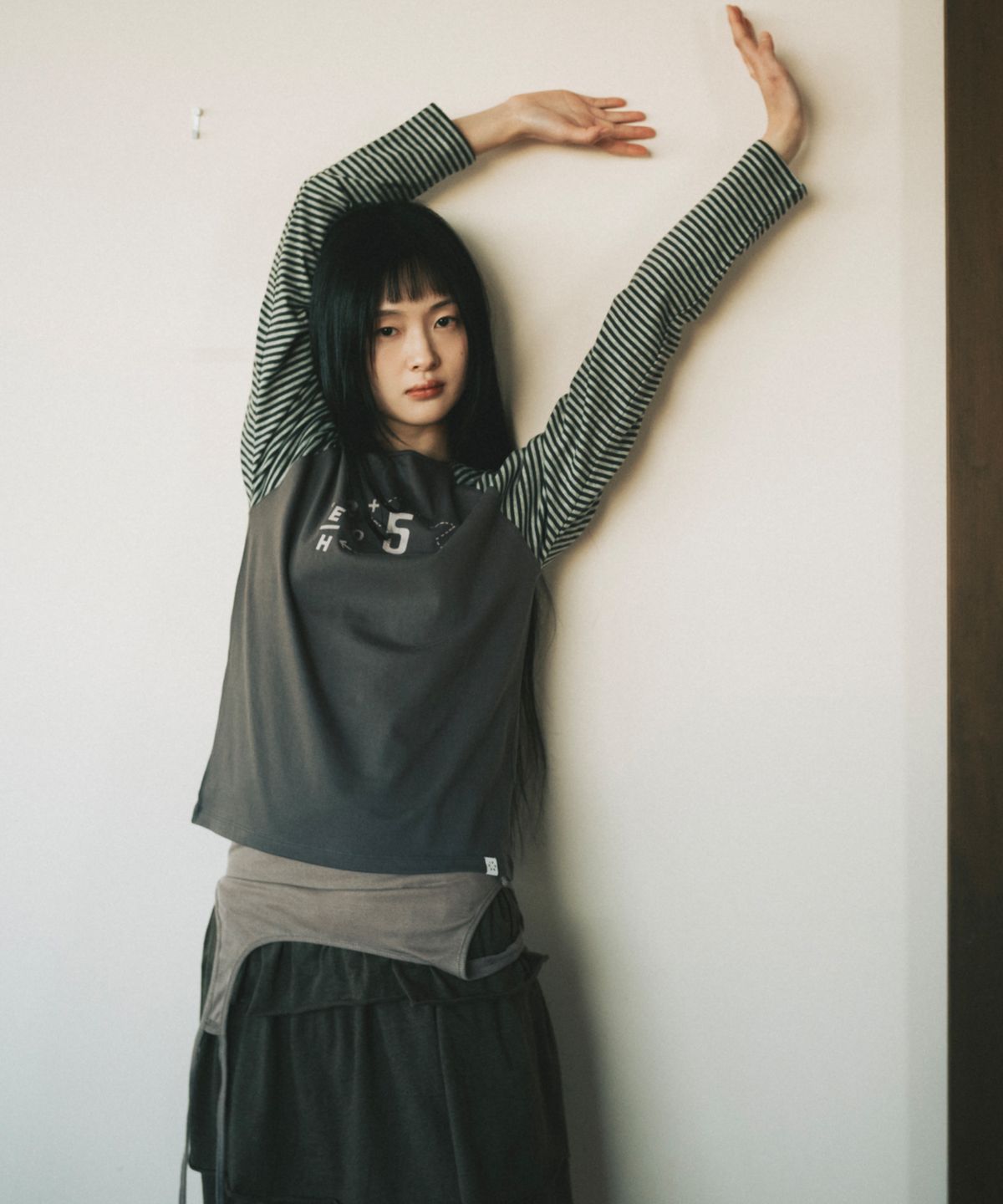 오헤시오(OHESHIO) SHIRRING LAYERED DRESS, INDIE PINK