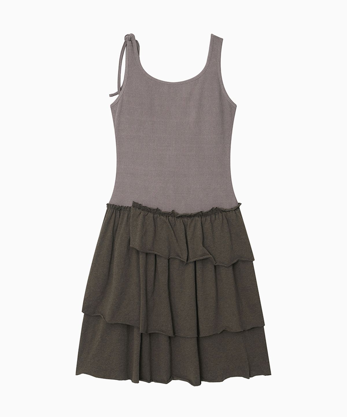 오헤시오(OHESHIO) SHIRRING LAYERED DRESS, INDIE PINK