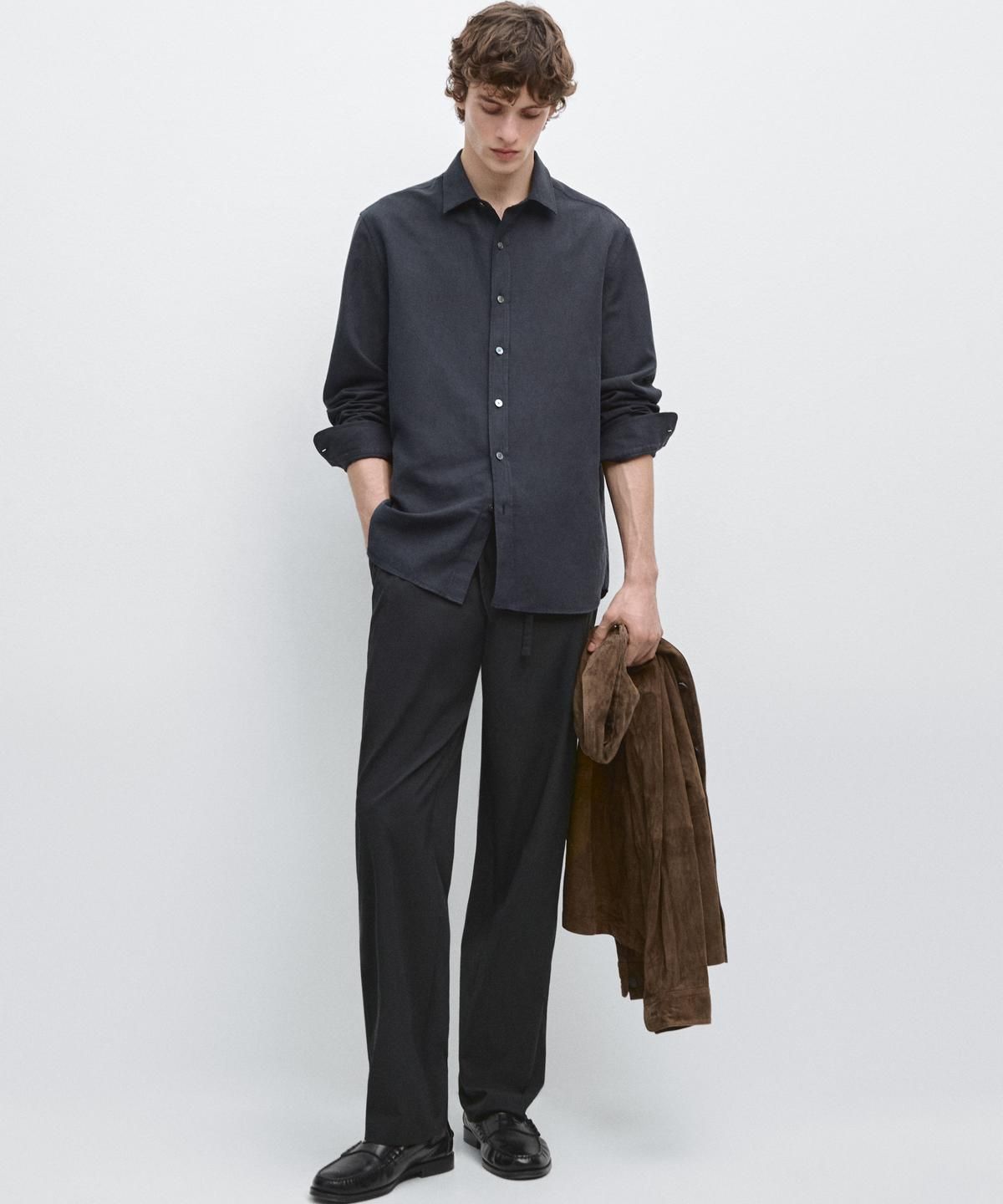 마시모두띠(MASSIMO DUTTI) 하이테크 토탈룩 팬츠