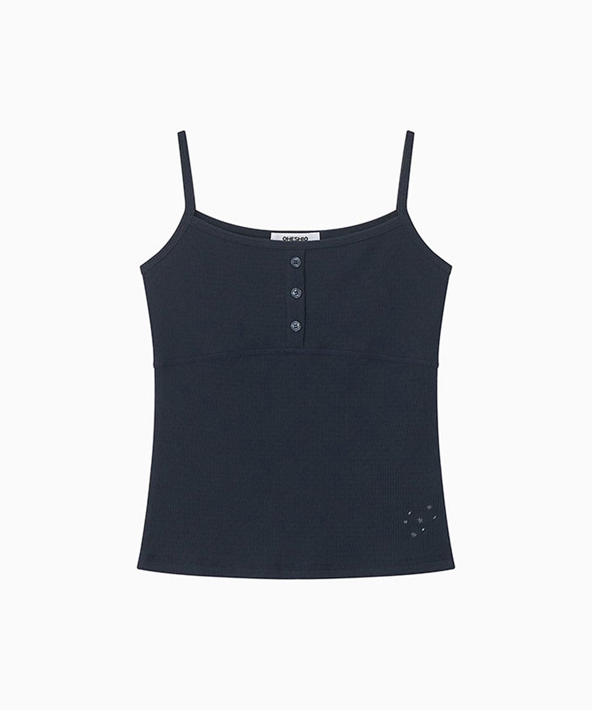 오헤시오(OHESHIO) STITCH BUTTON SLEEVELESS, NAVY