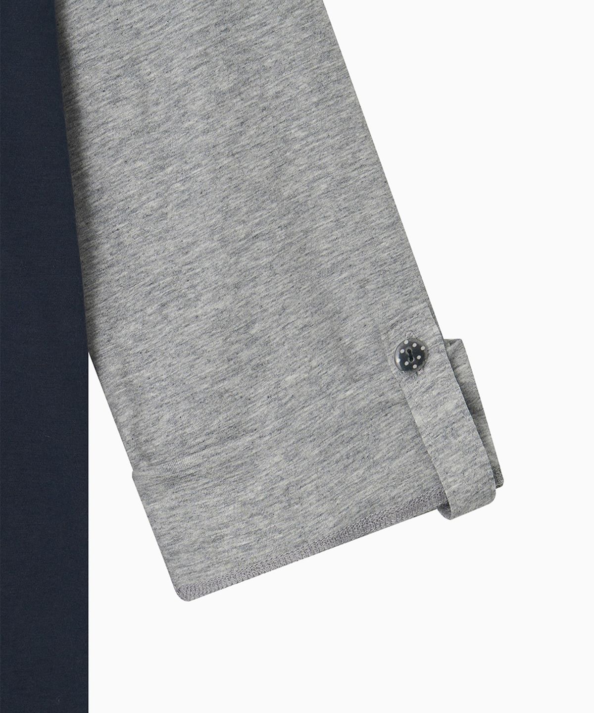 오헤시오(OHESHIO) ROLL-UP DOT LABEL TEE, NAVY