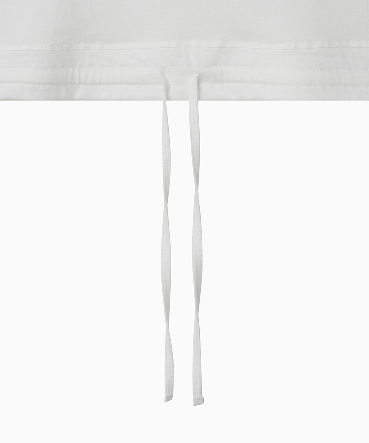 오헤시오(OHESHIO) ROLL-UP DOT LABEL TEE, IVORY
