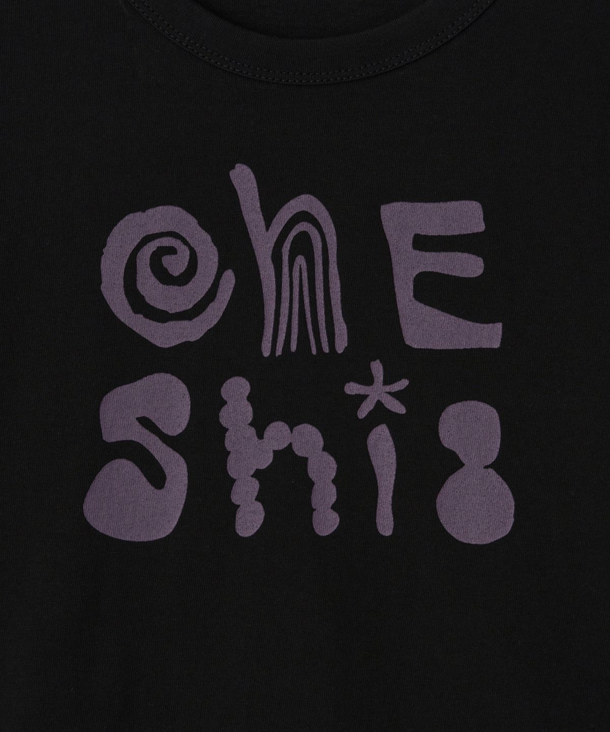 오헤시오(OHESHIO) ART LOGO T-SHIRT, BLACK