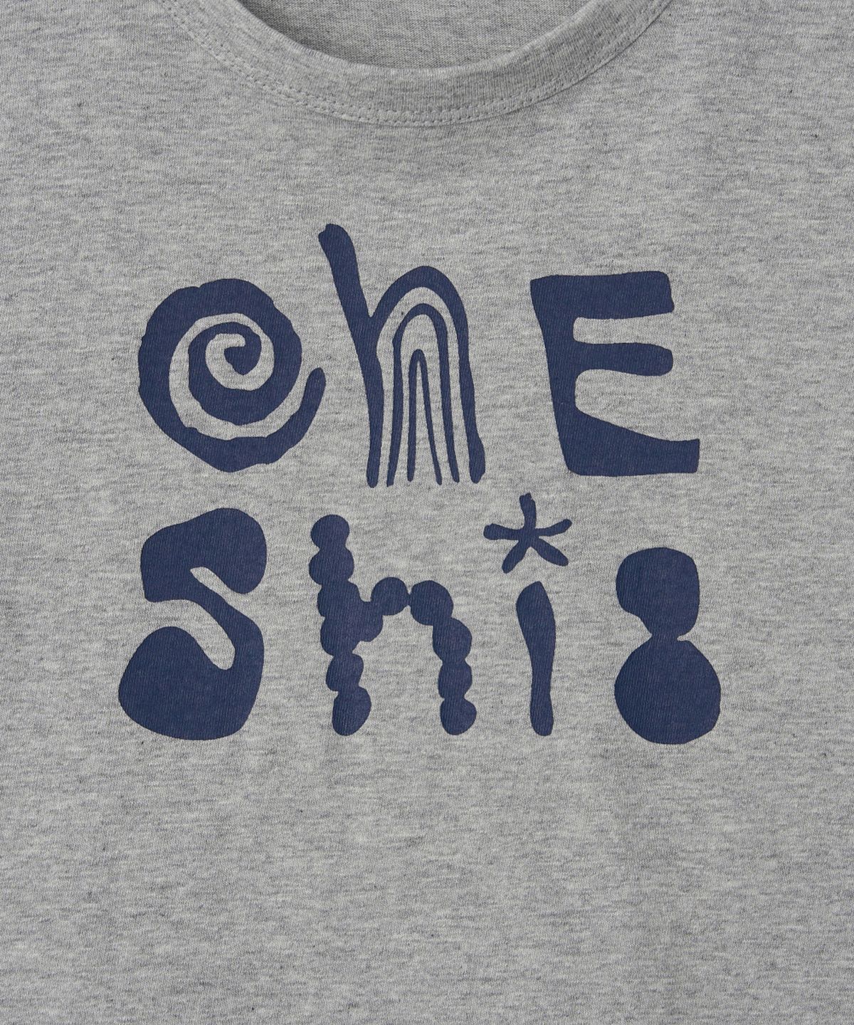 오헤시오(OHESHIO) ART LOGO T-SHIRT, MELANGE