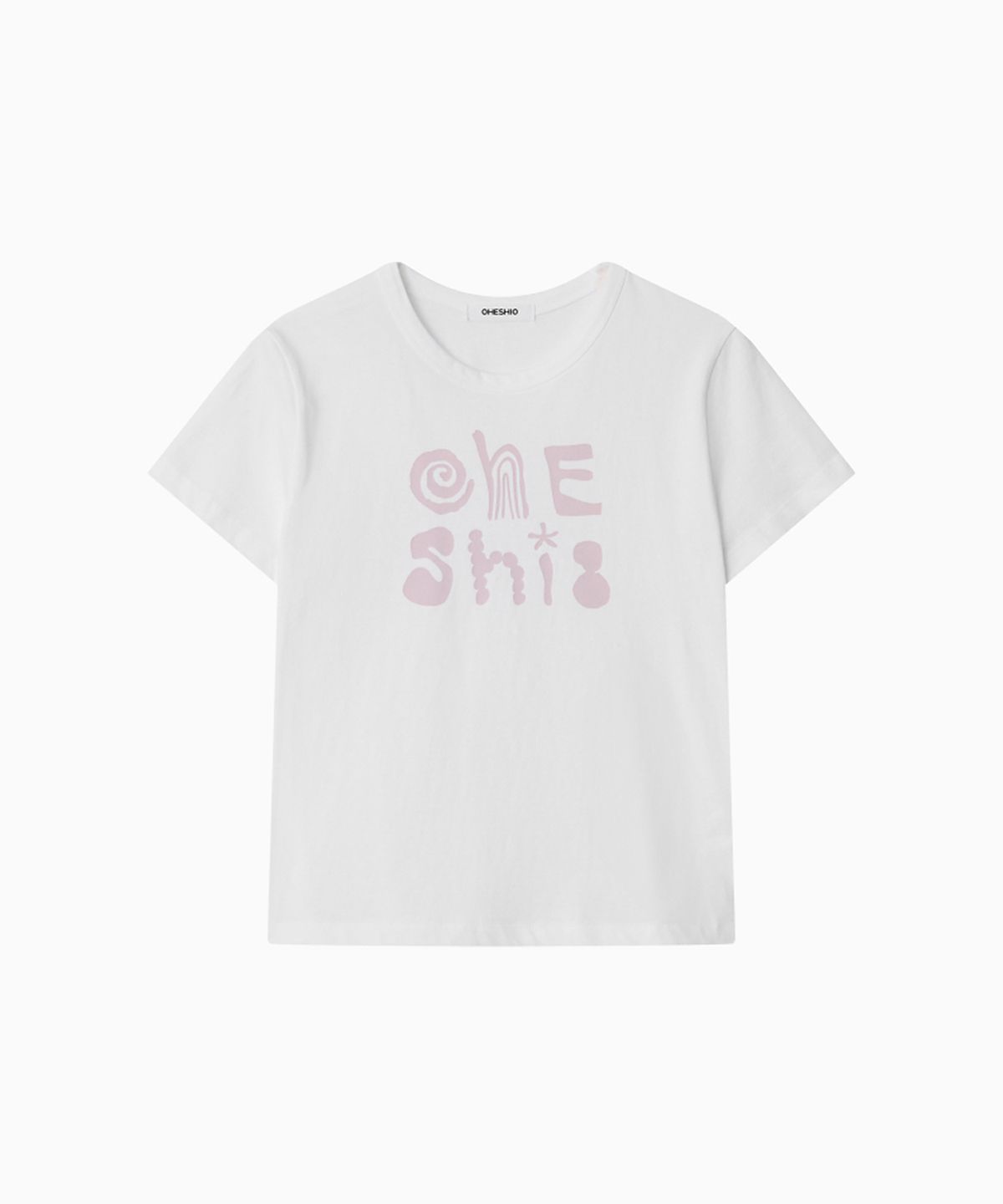 오헤시오(OHESHIO) ART LOGO T-SHIRT, WHITE