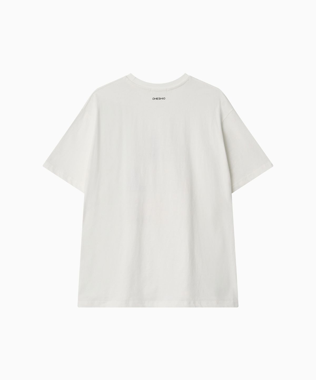 오헤시오(OHESHIO) PONY BOOTS OVERFIT T-SHIRT, WHITE