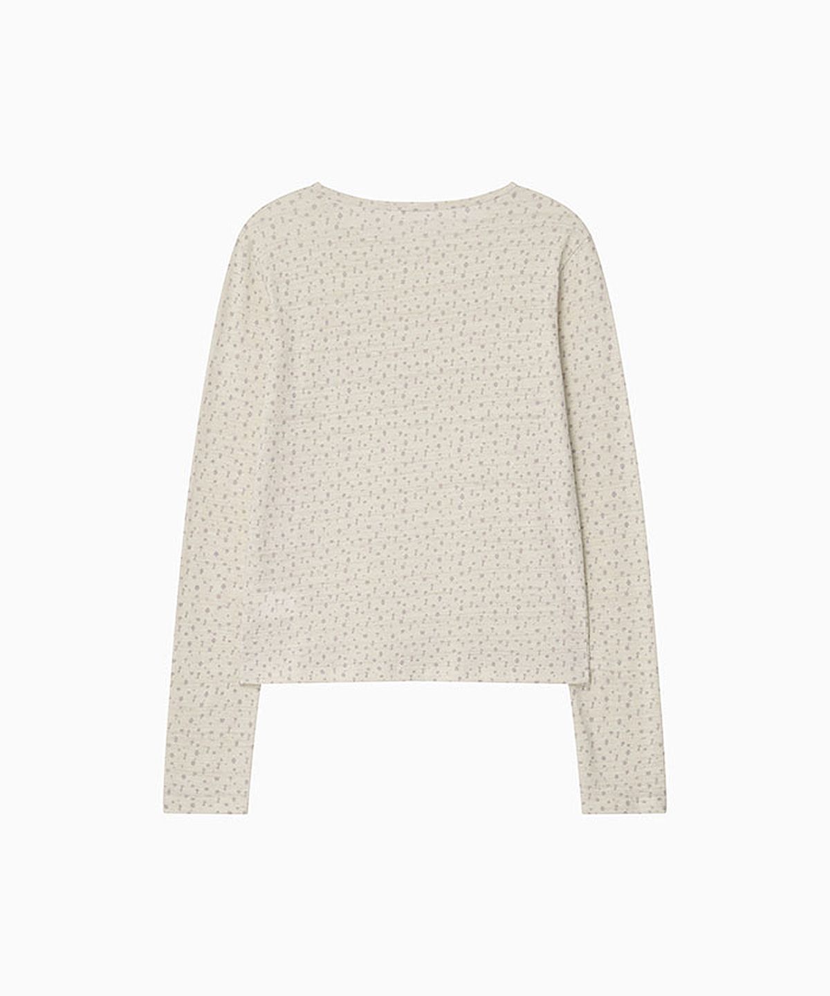 오헤시오(OHESHIO) KEY PATTERNED LONG SLEEVE, IVORY