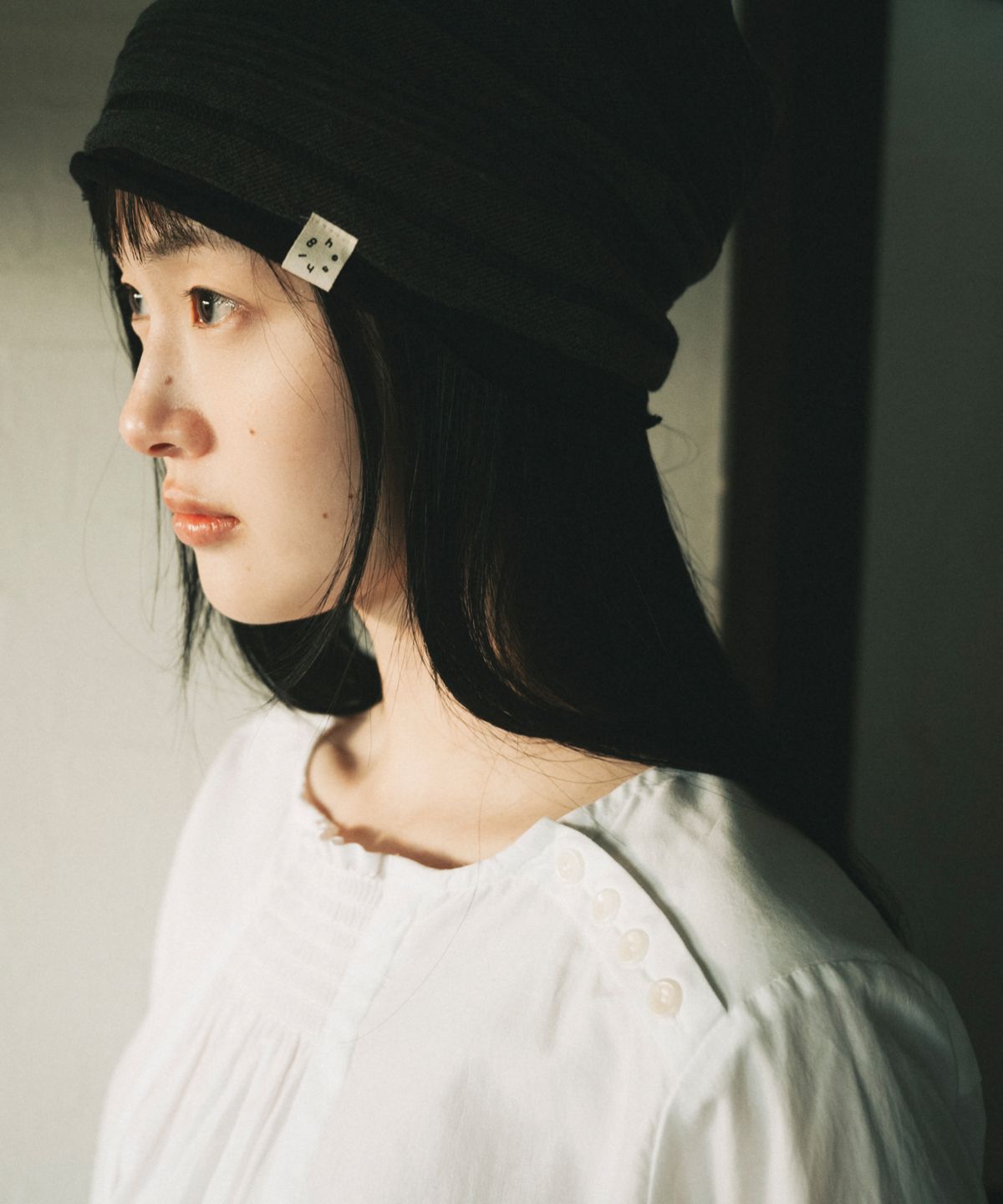 오헤시오(OHESHIO) SMOCKED SHIRRING BLOUSE, WHITE