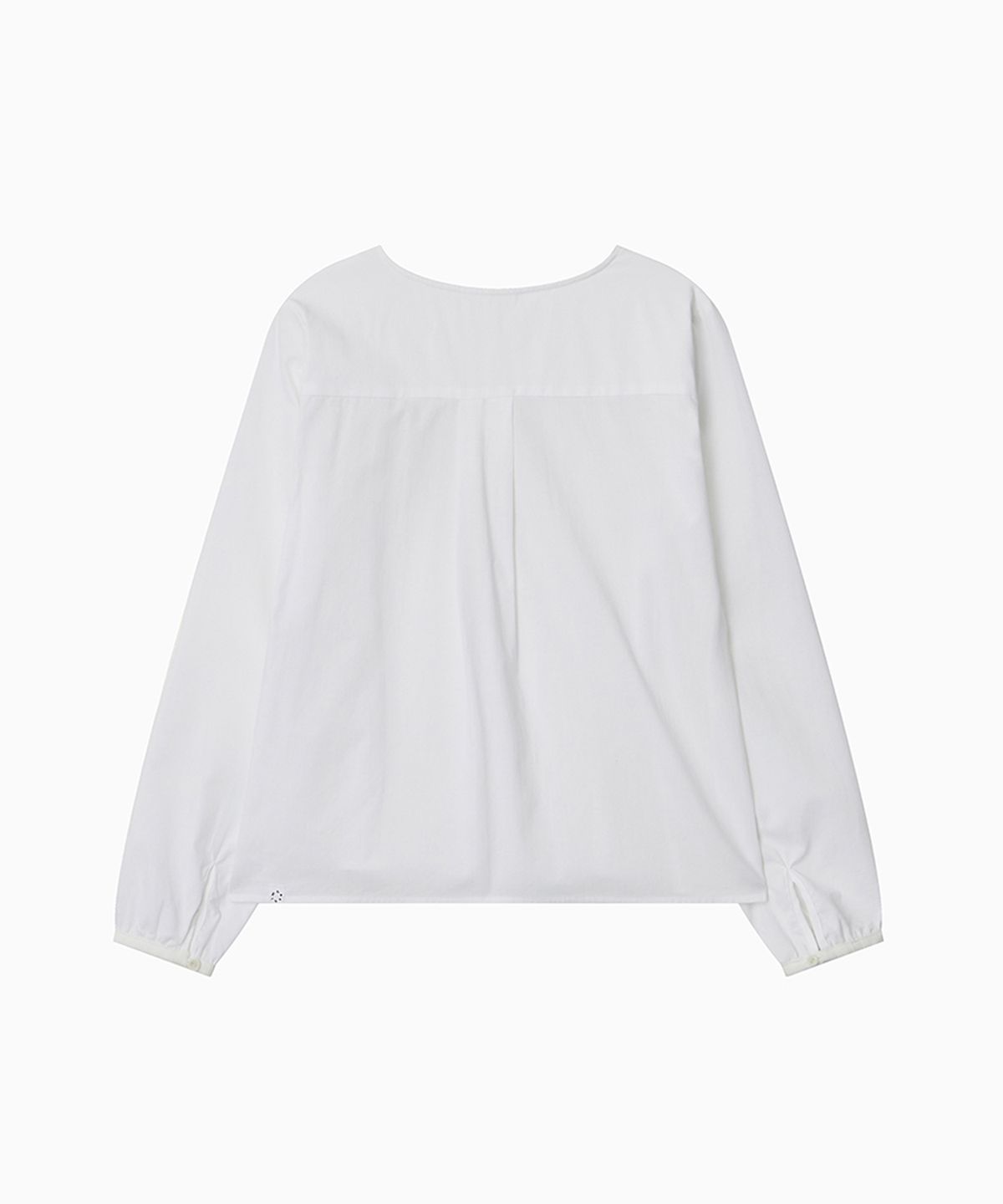 오헤시오(OHESHIO) SMOCKED SHIRRING BLOUSE, WHITE