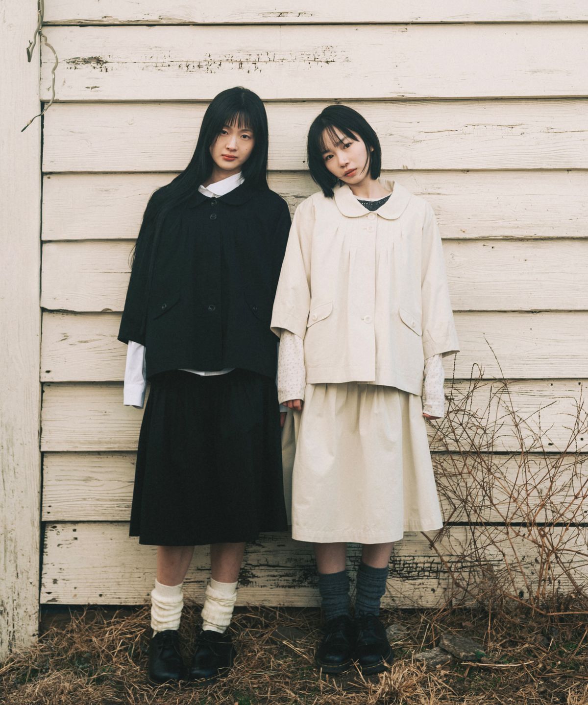 오헤시오(OHESHIO) LAYERED COLLAR POCKET BLOUSE, WHITE