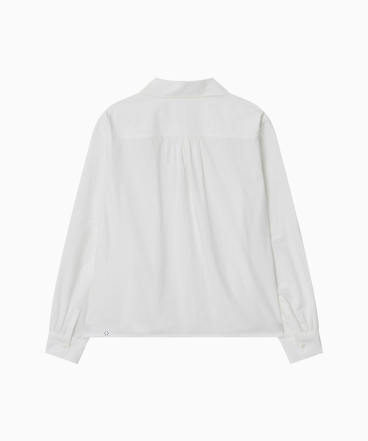 오헤시오(OHESHIO) LAYERED COLLAR POCKET BLOUSE, WHITE