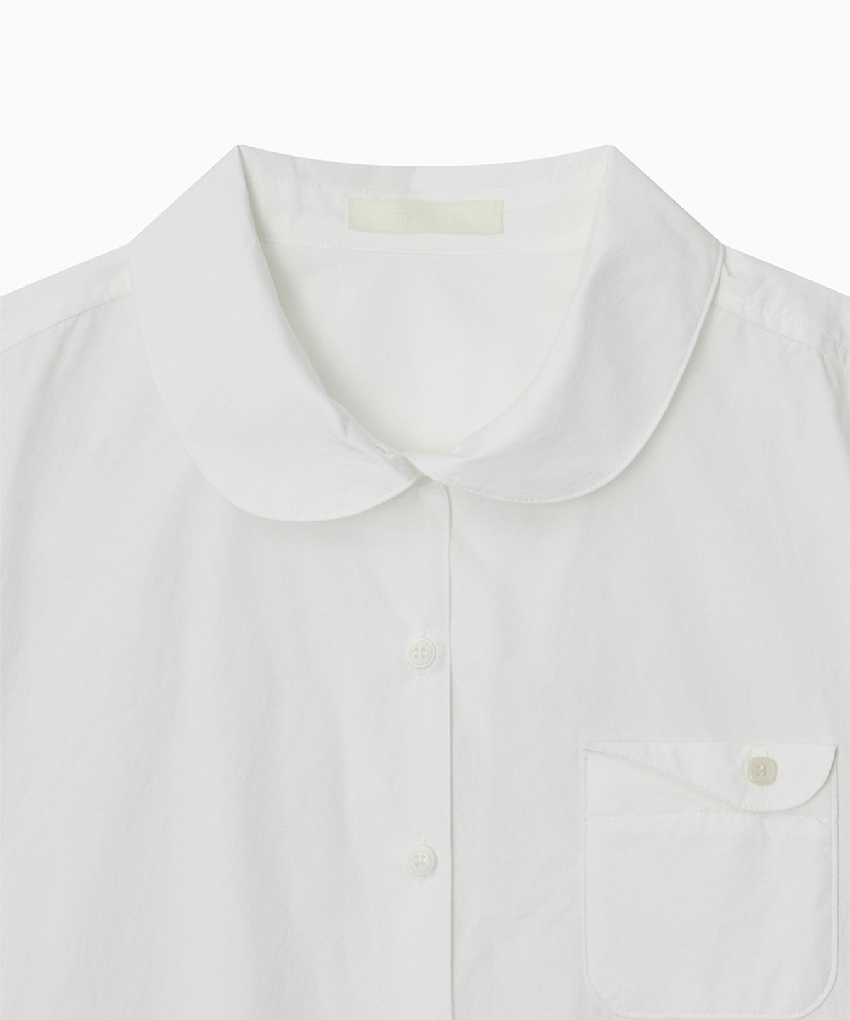 오헤시오(OHESHIO) LAYERED COLLAR POCKET BLOUSE, WHITE