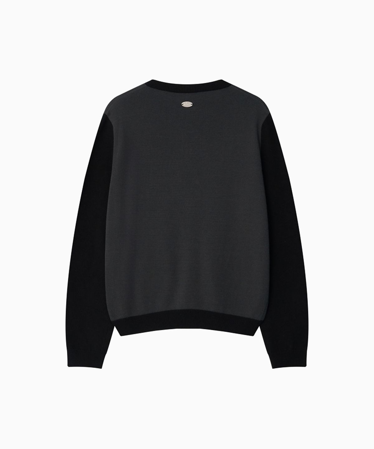 오헤시오(OHESHIO) STAR TWO TONE BUTTON CARDIGAN, BLACK
