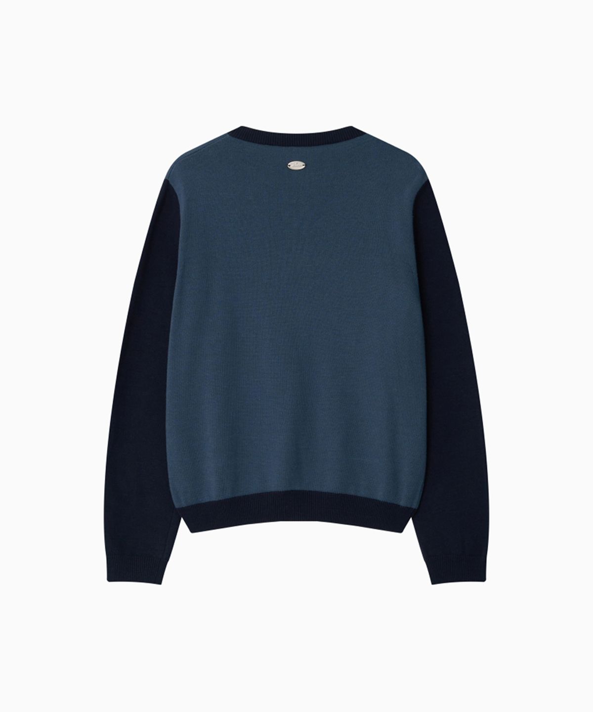 오헤시오(OHESHIO) STAR TWO TONE BUTTON CARDIGAN, BLUE