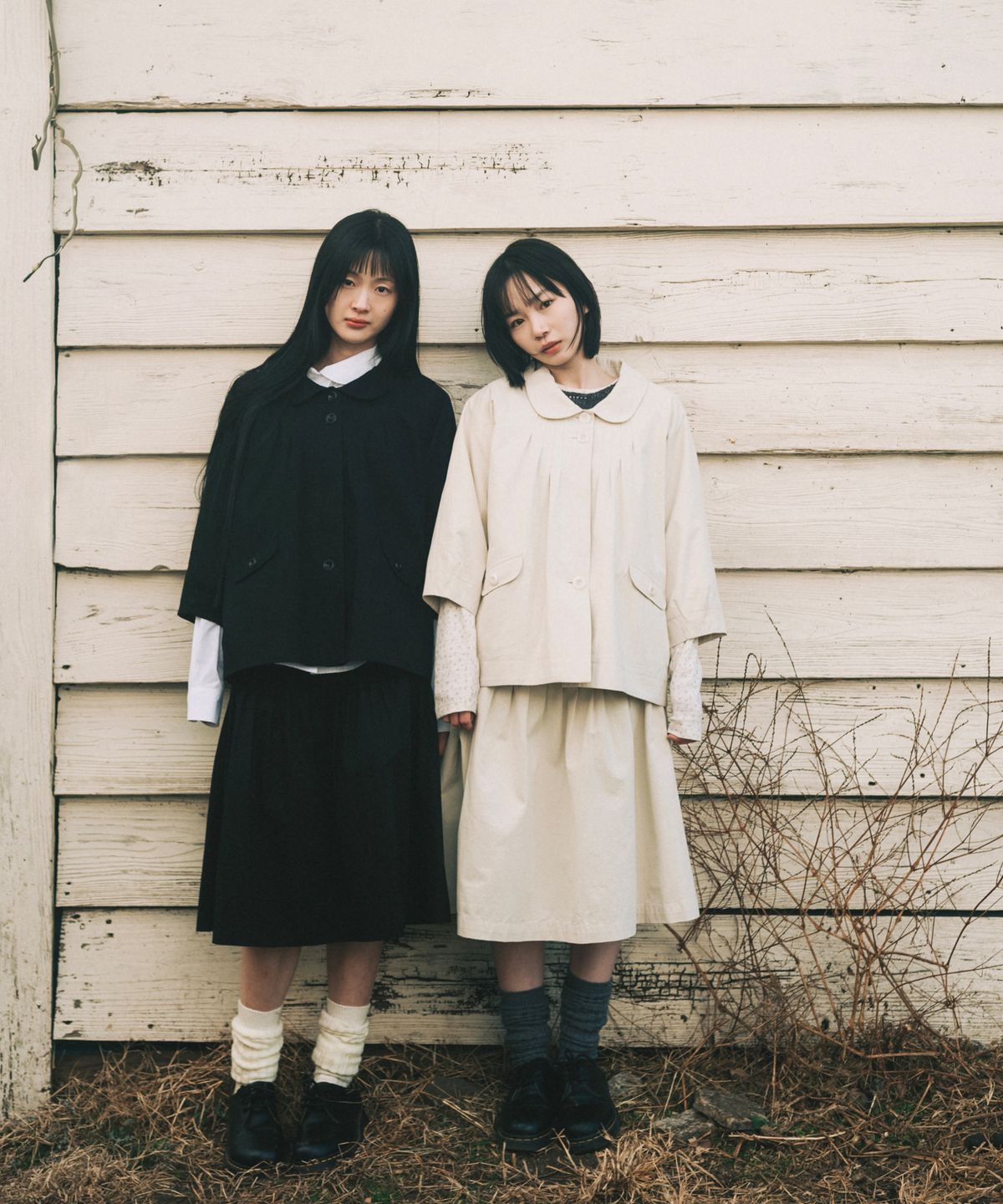 오헤시오(OHESHIO) ROUNDED COLLAR COTTON JACKET, BLACK