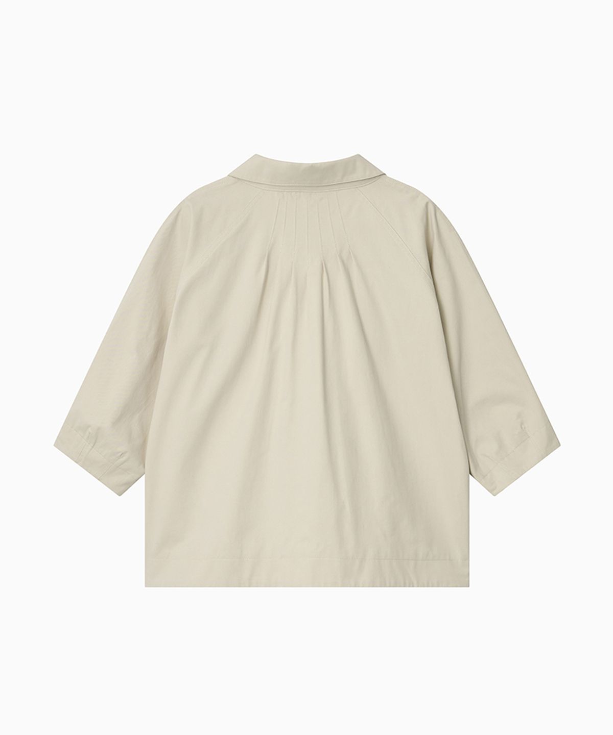 오헤시오(OHESHIO) ROUNDED COLLAR COTTON JACKET, BEIGE