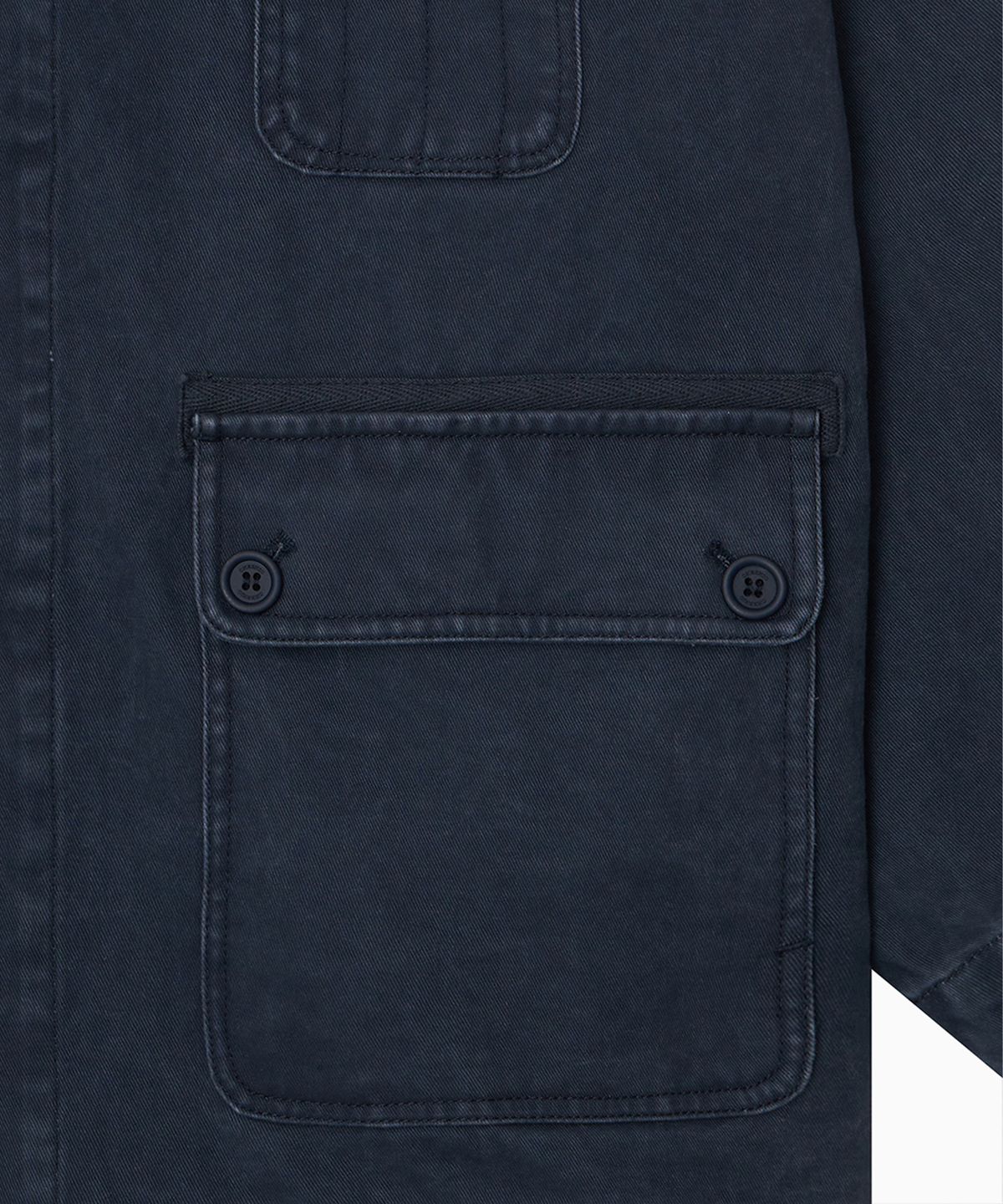 오헤시오(OHESHIO) STAR FLORAL WASHED COTTON JACKET, NAVY