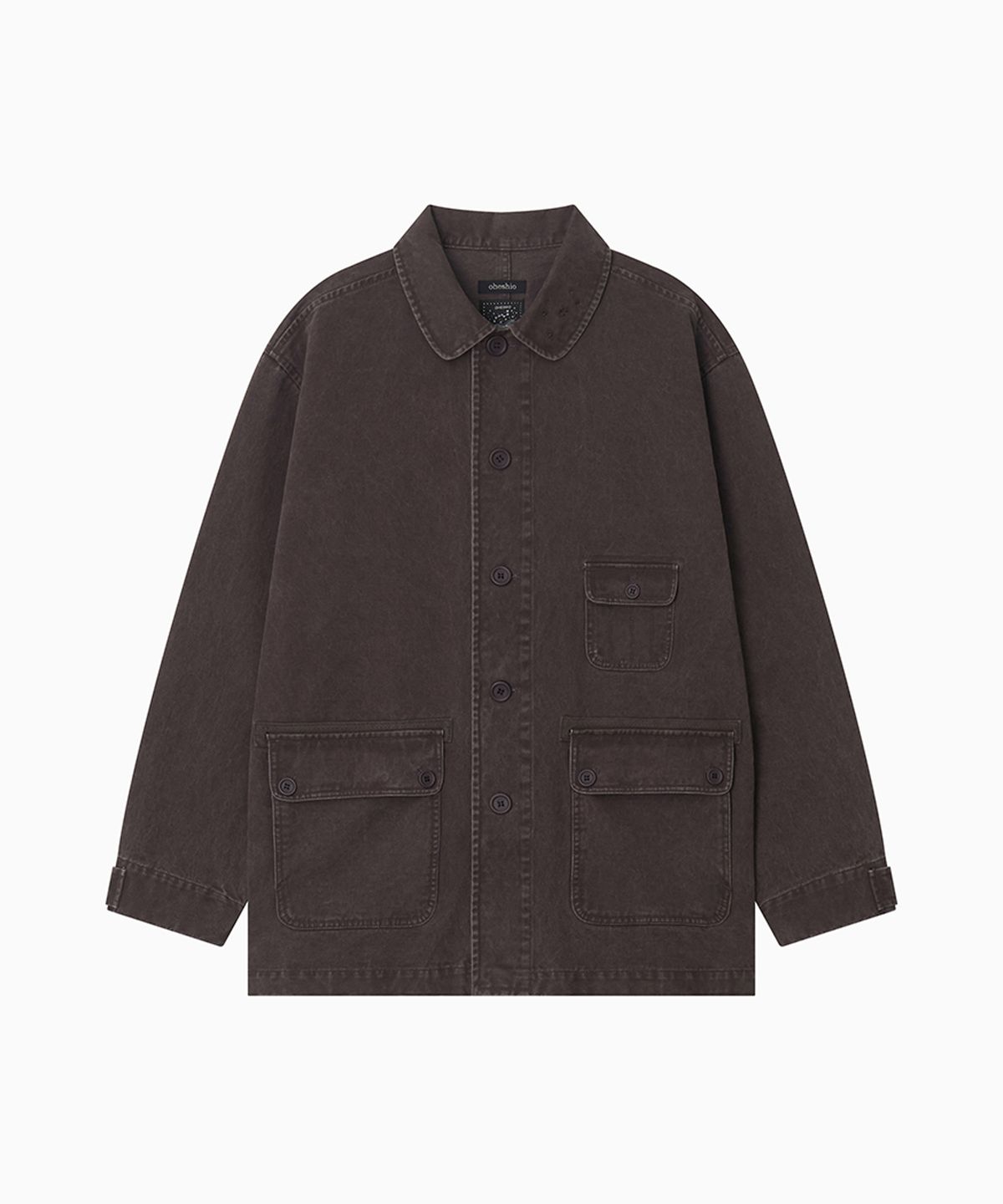 오헤시오(OHESHIO) STAR FLORAL WASHED COTTON JACKET, PURPLE