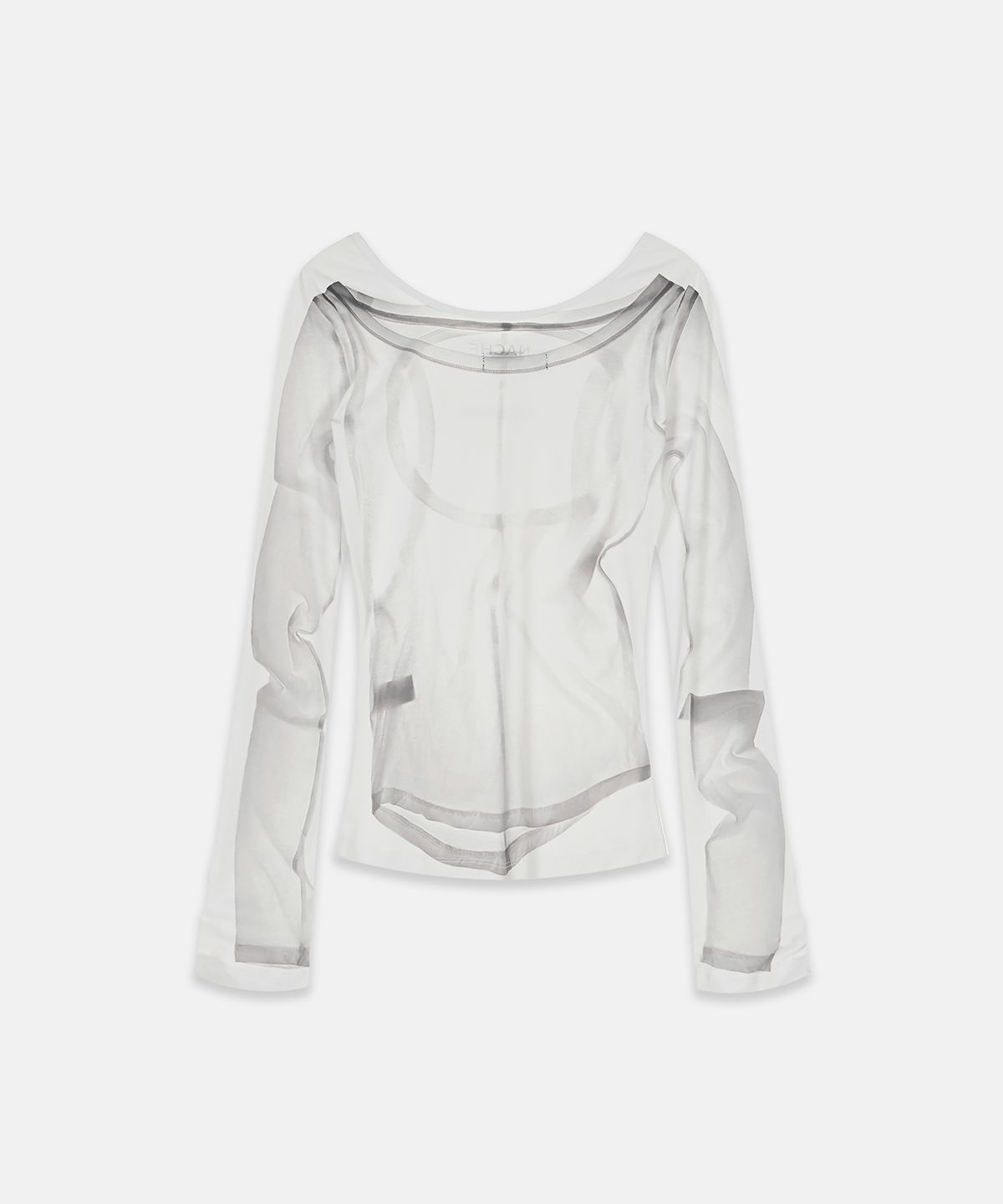 나체(NACHE) X-RAY PRINTED LONG SLEEVE IVORY