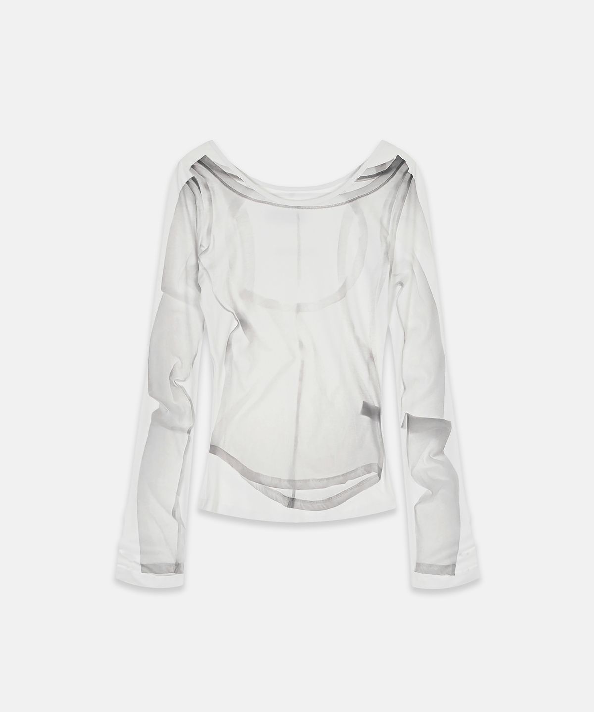 나체(NACHE) X-RAY PRINTED LONG SLEEVE IVORY