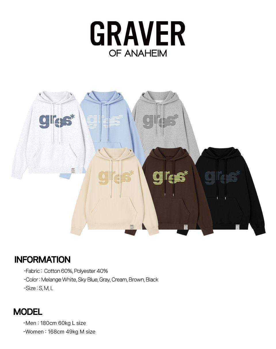 MUSINSA公式 | GRAVER [ユニセックス]GRAE-Sストライプフードパーカー_