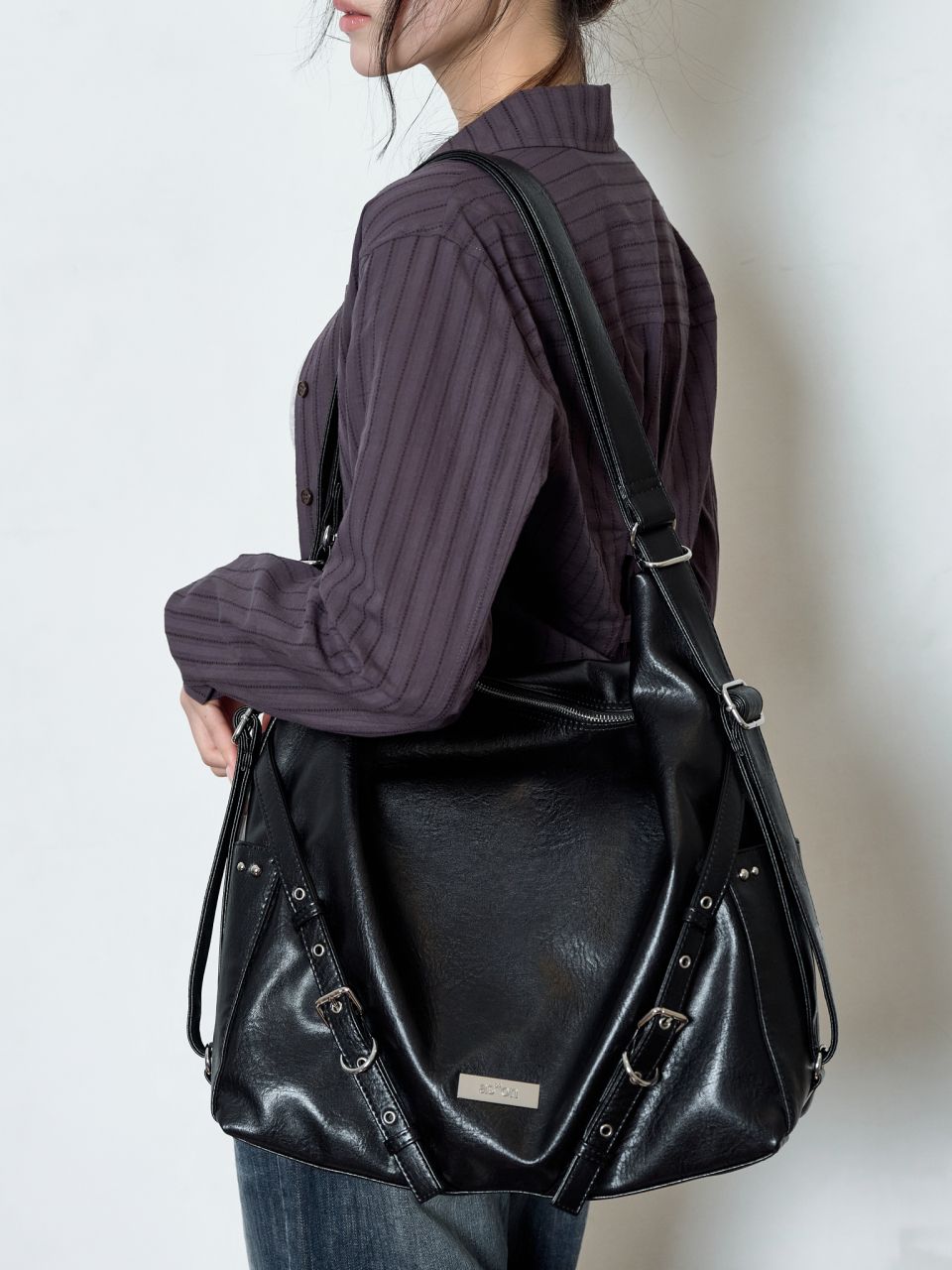 ASON アズオンDAY DUAL BAG/BLACK 韓国 新品 MUSINSA | ASON DAY DUAL BAG / BLACK