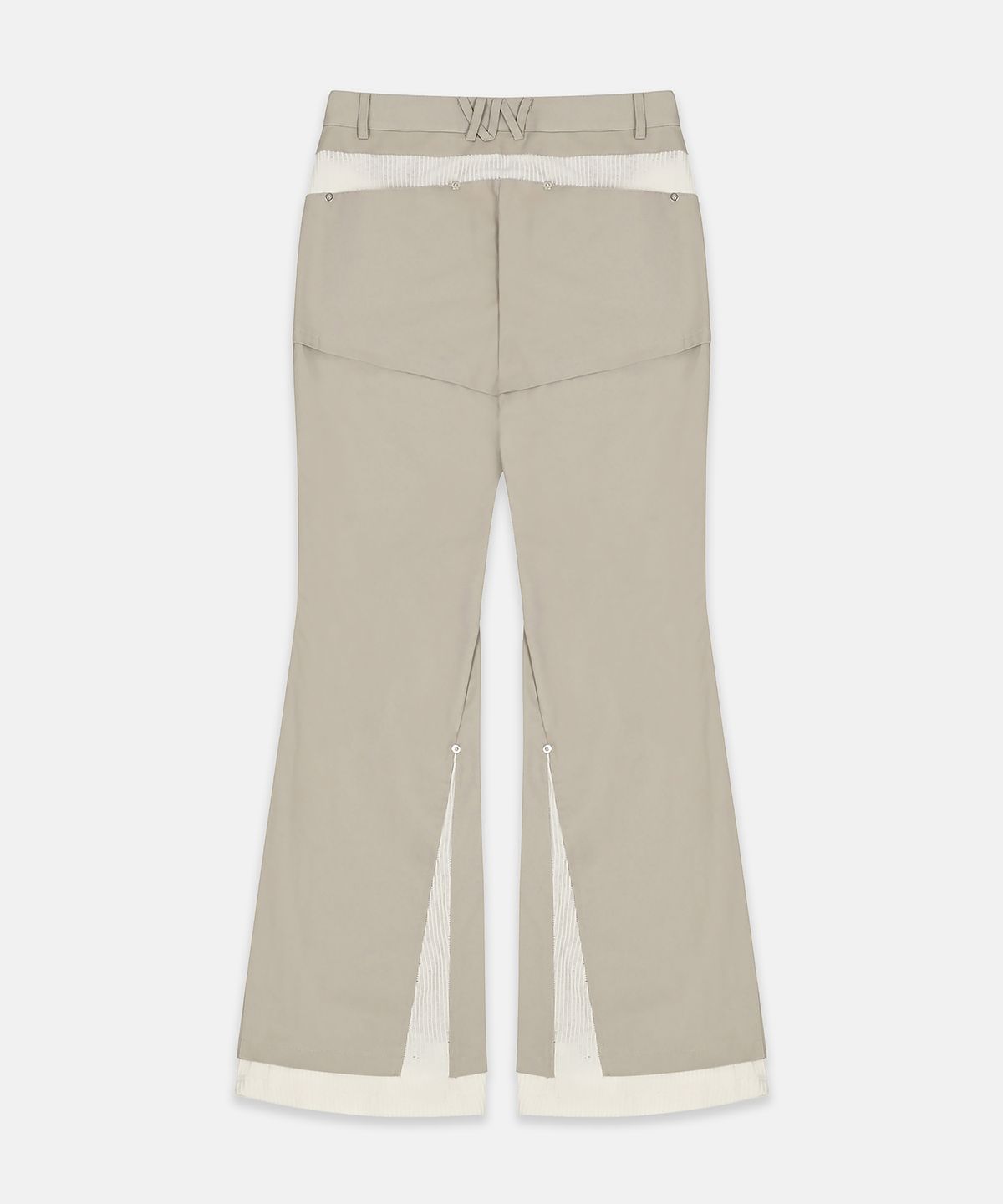 나체(NACHE) SEAM LINE LAYERED PANTS DUSTY BEIGE
