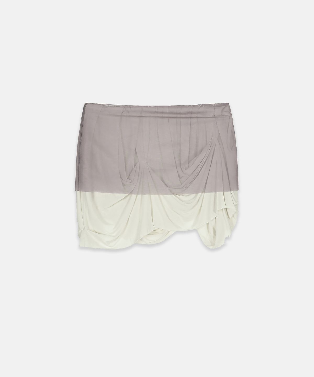 나체(NACHE) PRESSED-IN LAYERED MINI SKIRT LAVENDER