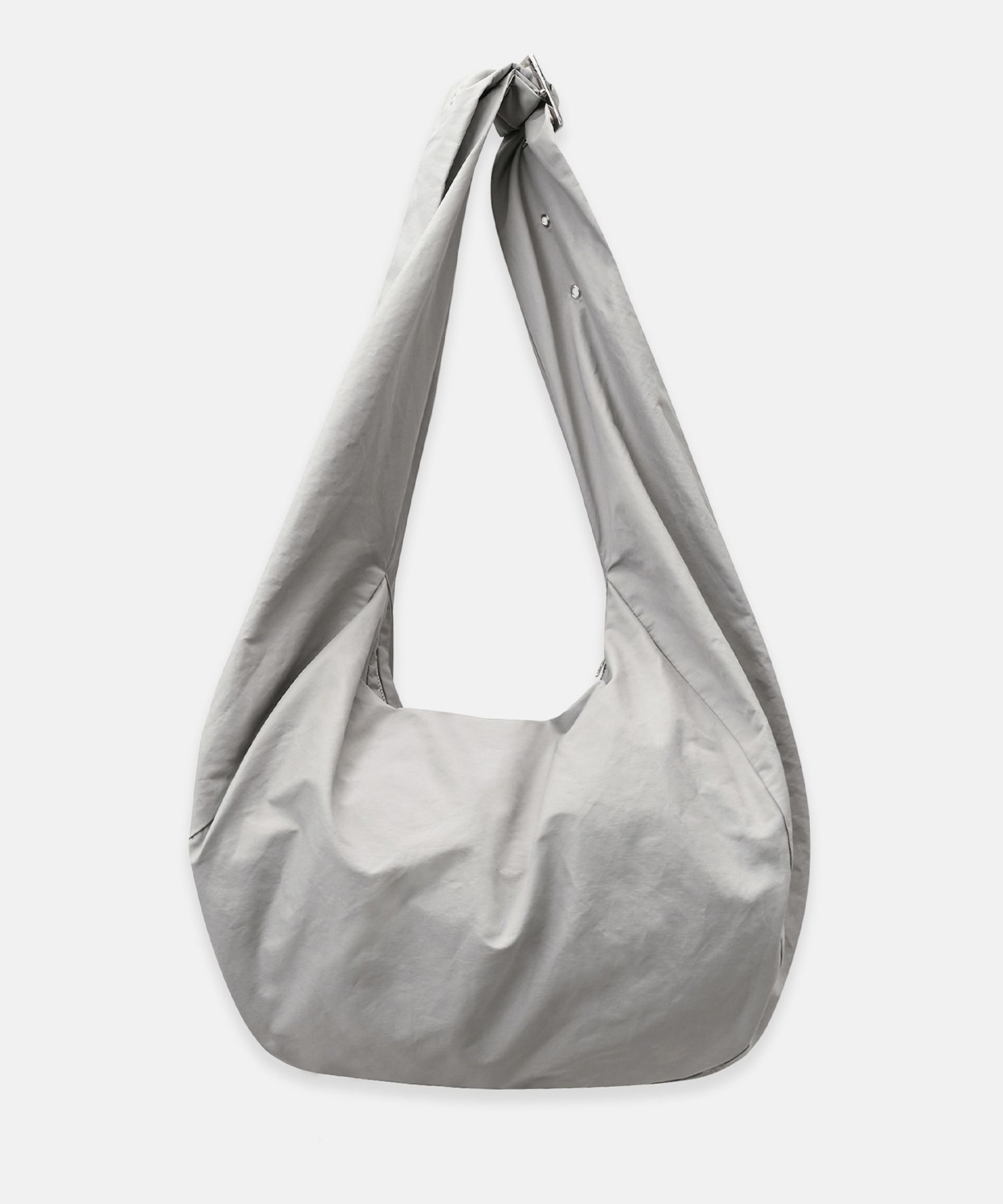 MUSINSA公式 | NACHE FOLDED POUCH SHOULDER BAG (UNISEX) LIGHT GRAY